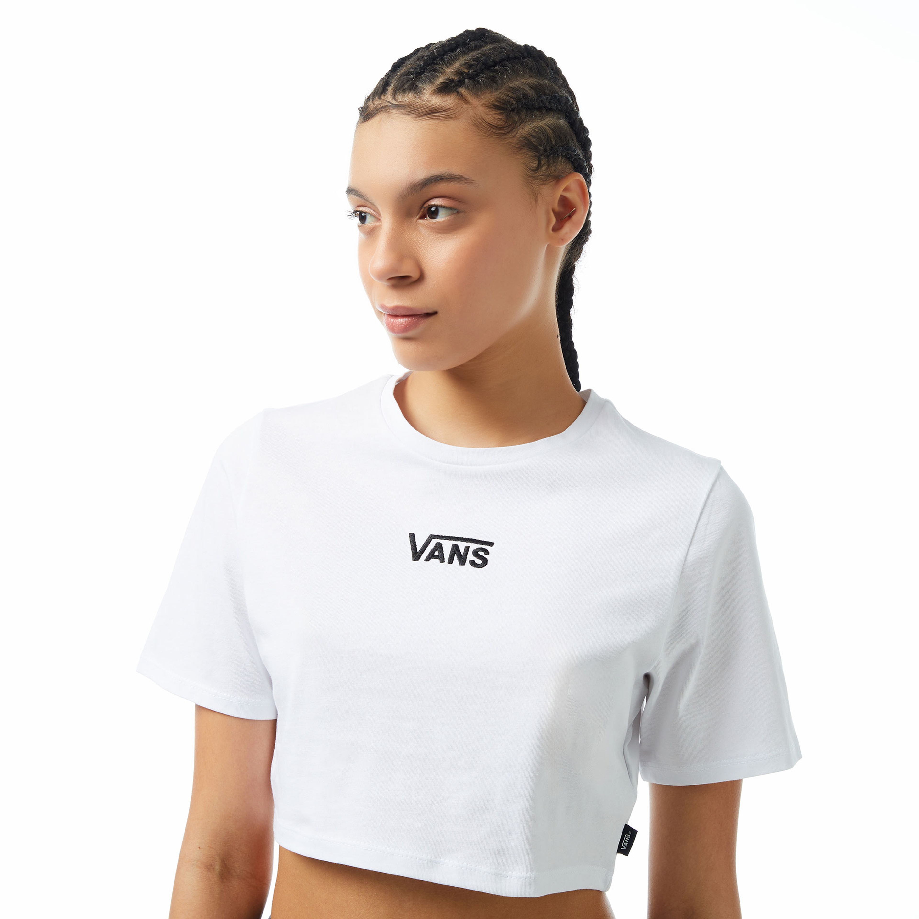 Vans Flying V Crew Crop ii Kadın Beyaz T-Shirt
