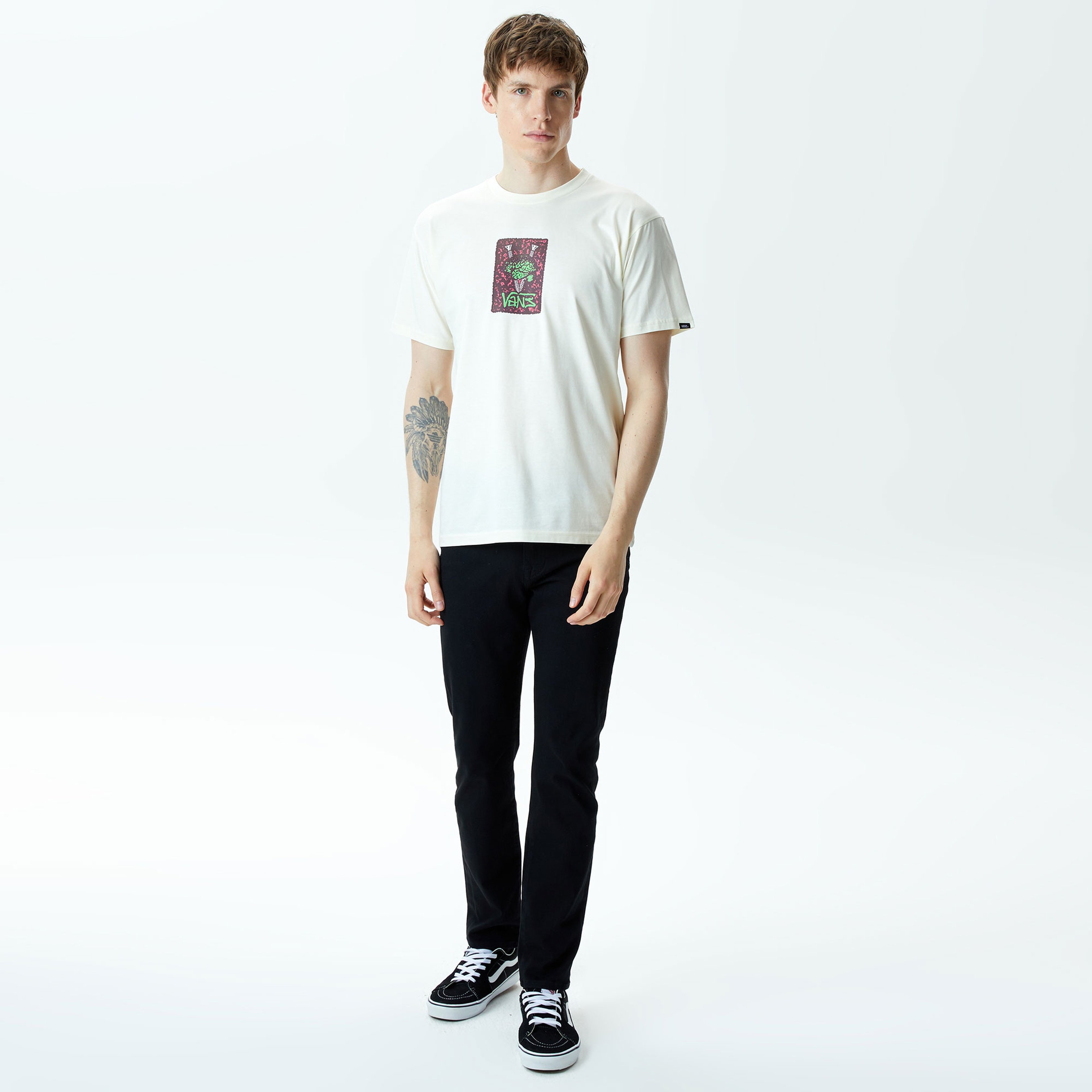 Vans Thinkv Ss Erkek Beyaz T-Shirt