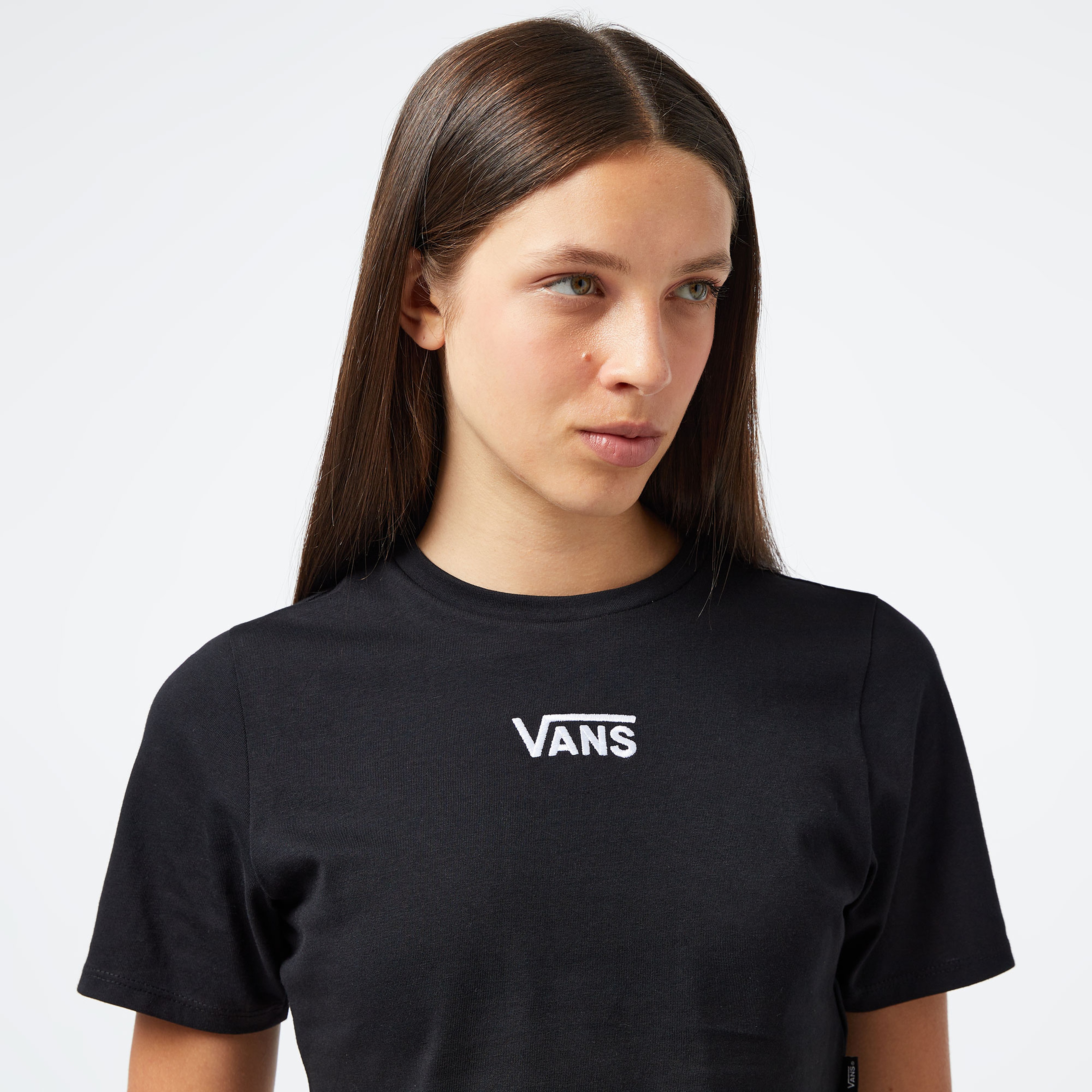 Vans Flying V Crew Crop ii Kadın Siyah T-Shirt