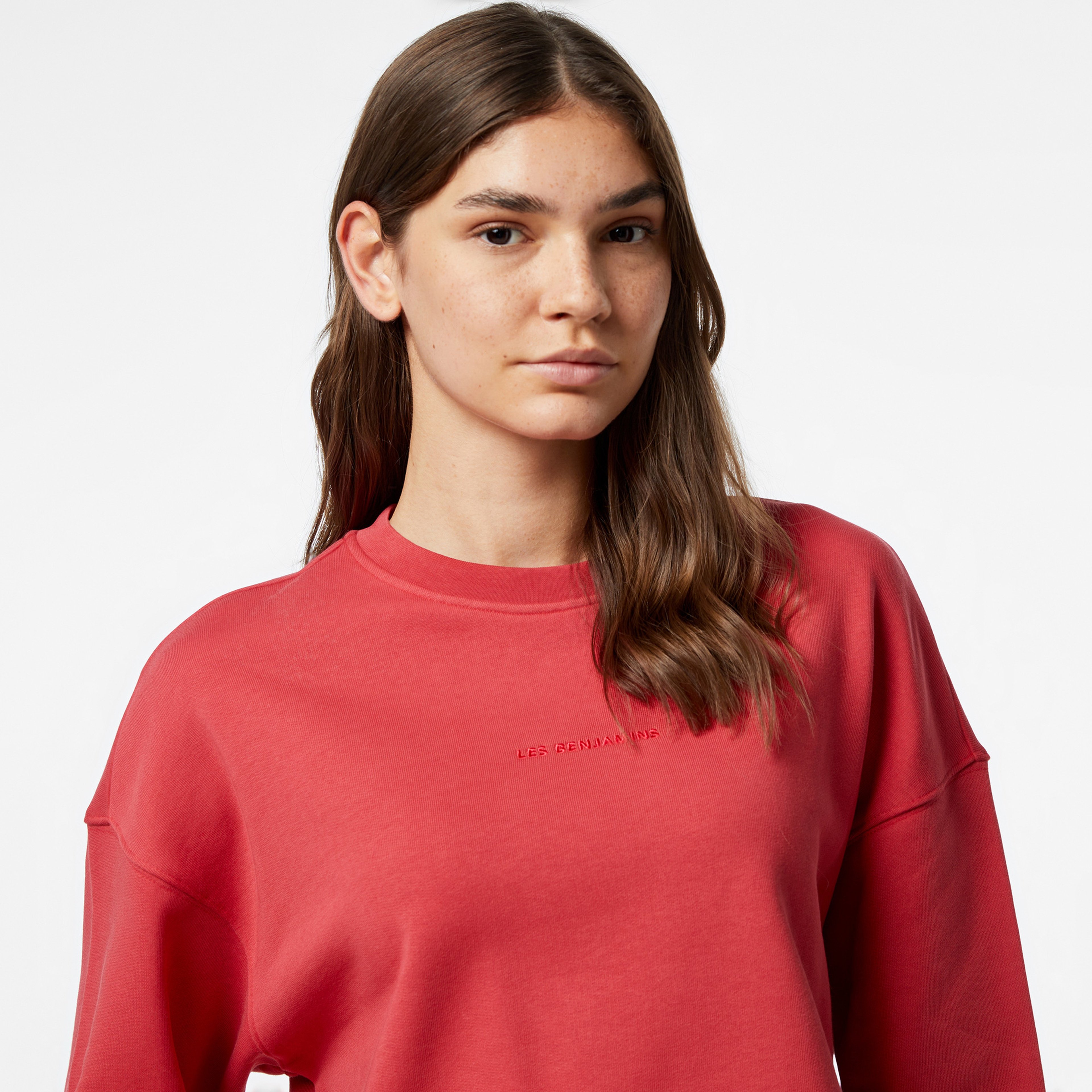 Les Benjamins 304 Kadın Kırmızı Sweatshirt