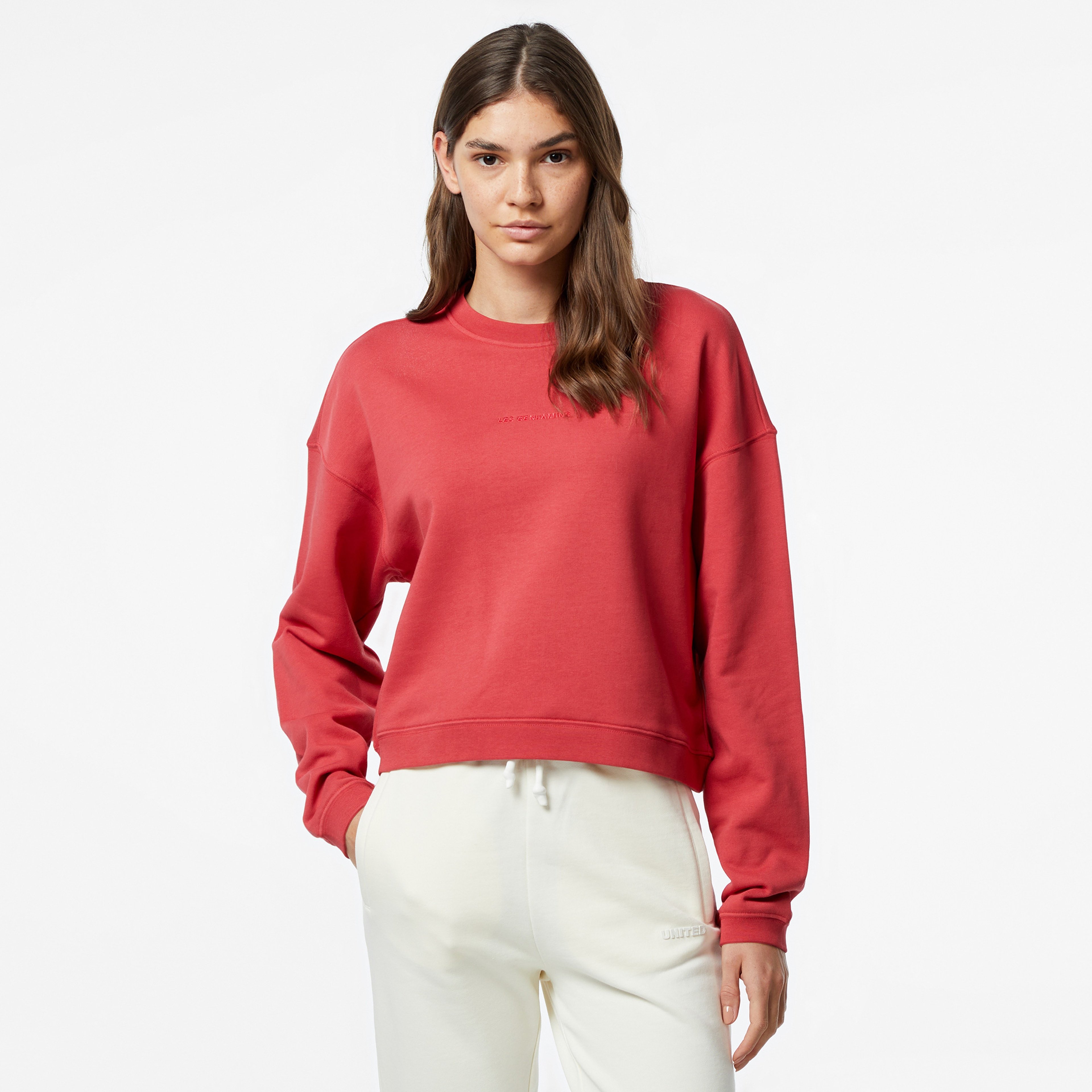 Les Benjamins 304 Kadın Kırmızı Sweatshirt