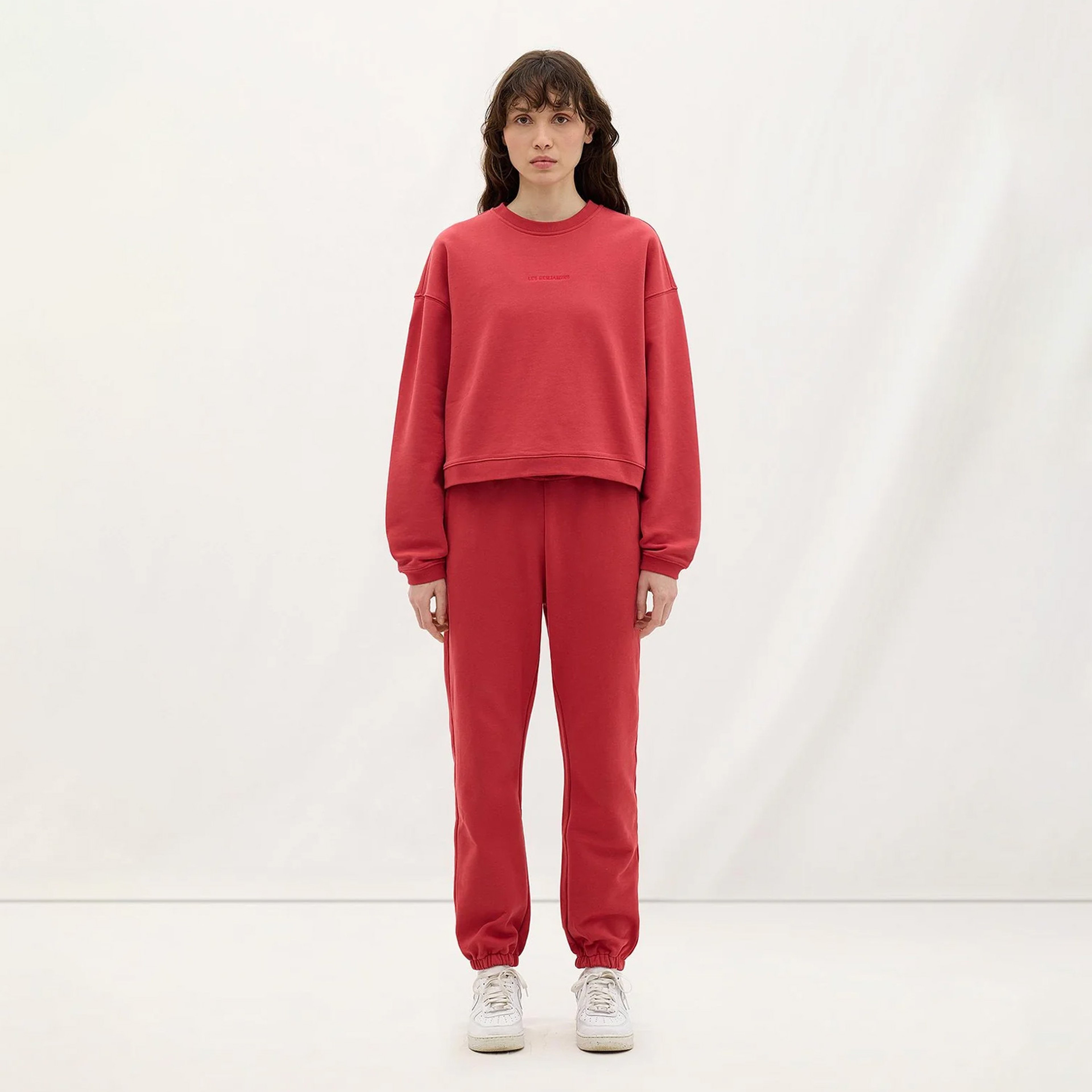 Les Benjamins 304 Kadın Kırmızı Sweatshirt