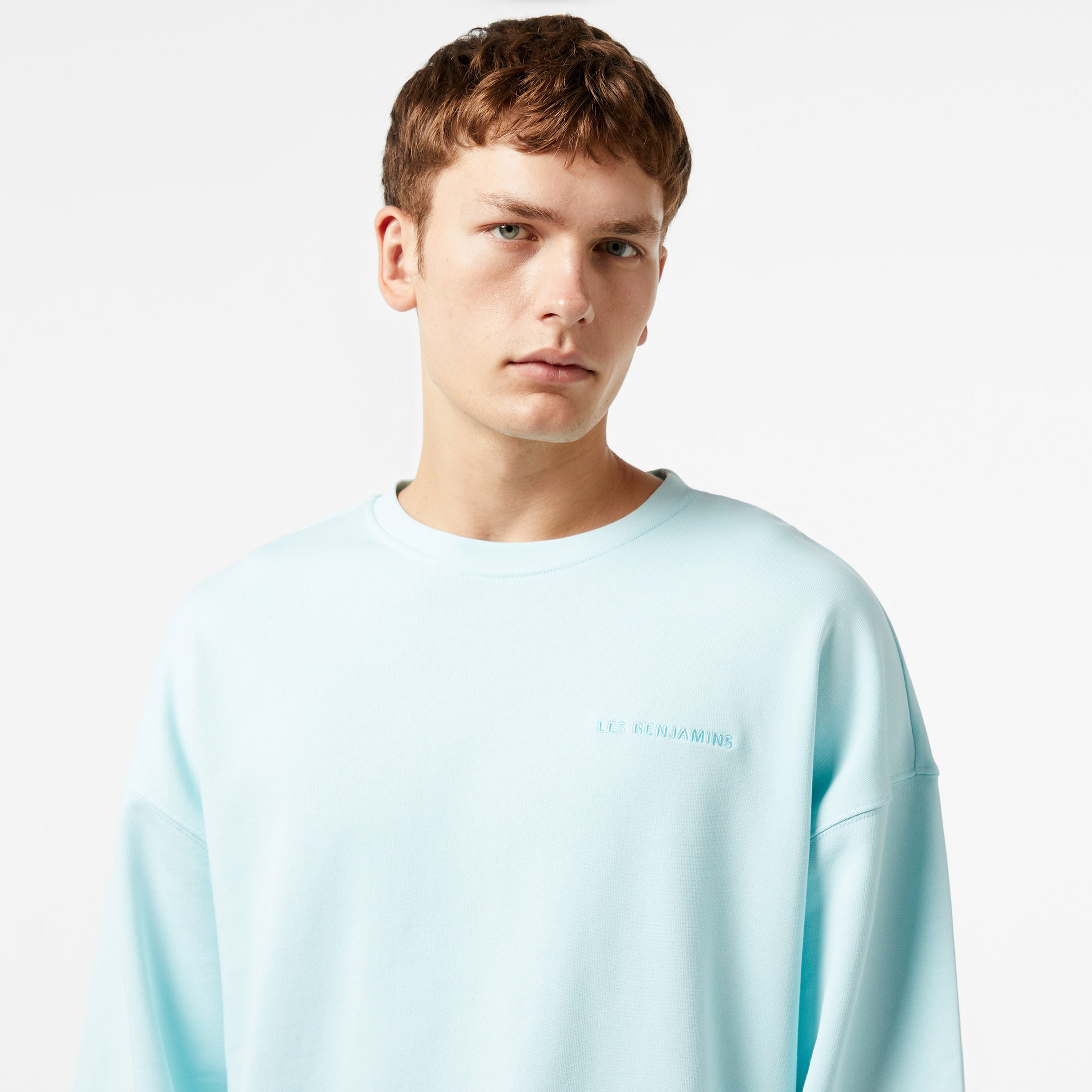 Les Benjamins 307 Erkek Mavi Sweatshirt