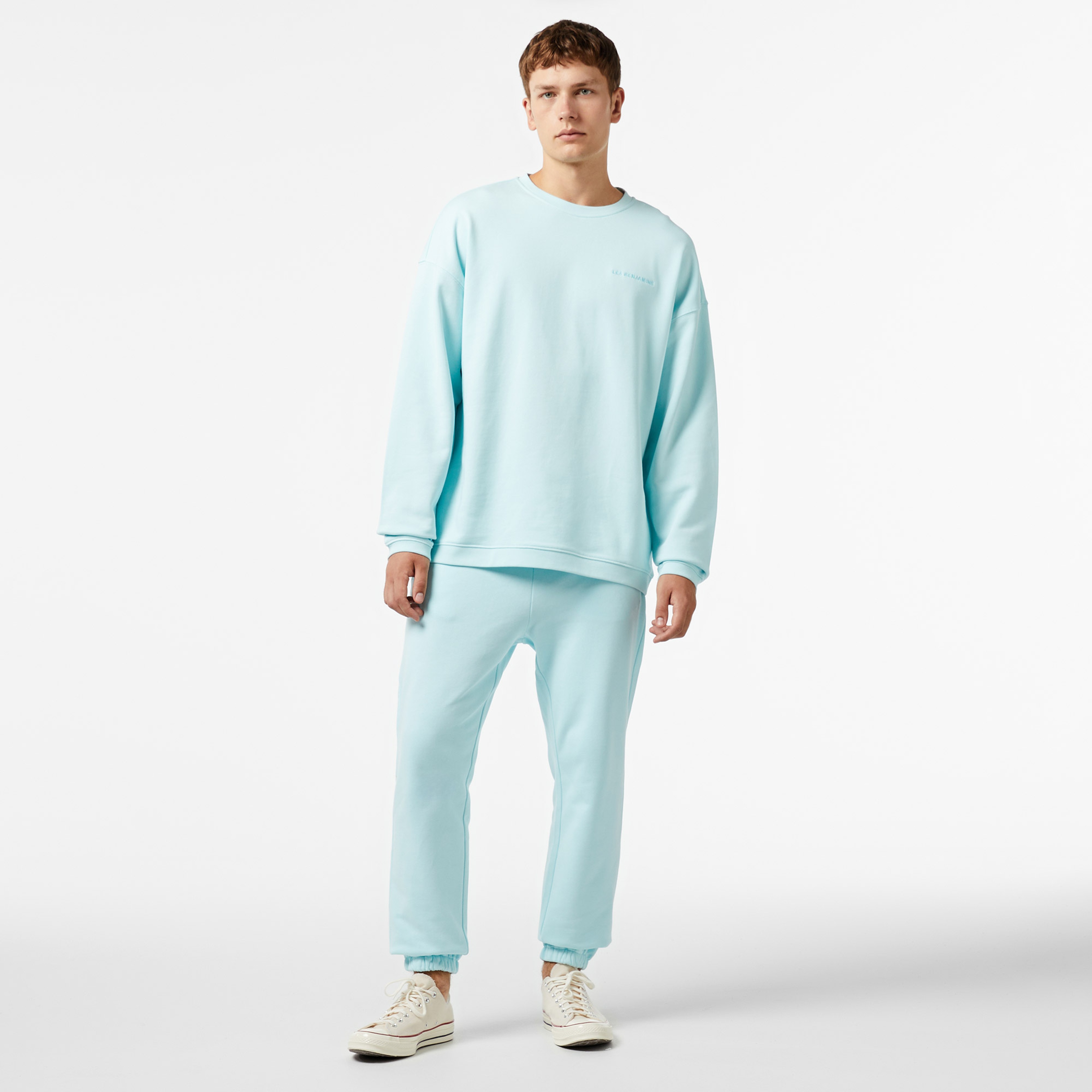 Les Benjamins 307 Erkek Mavi Sweatshirt