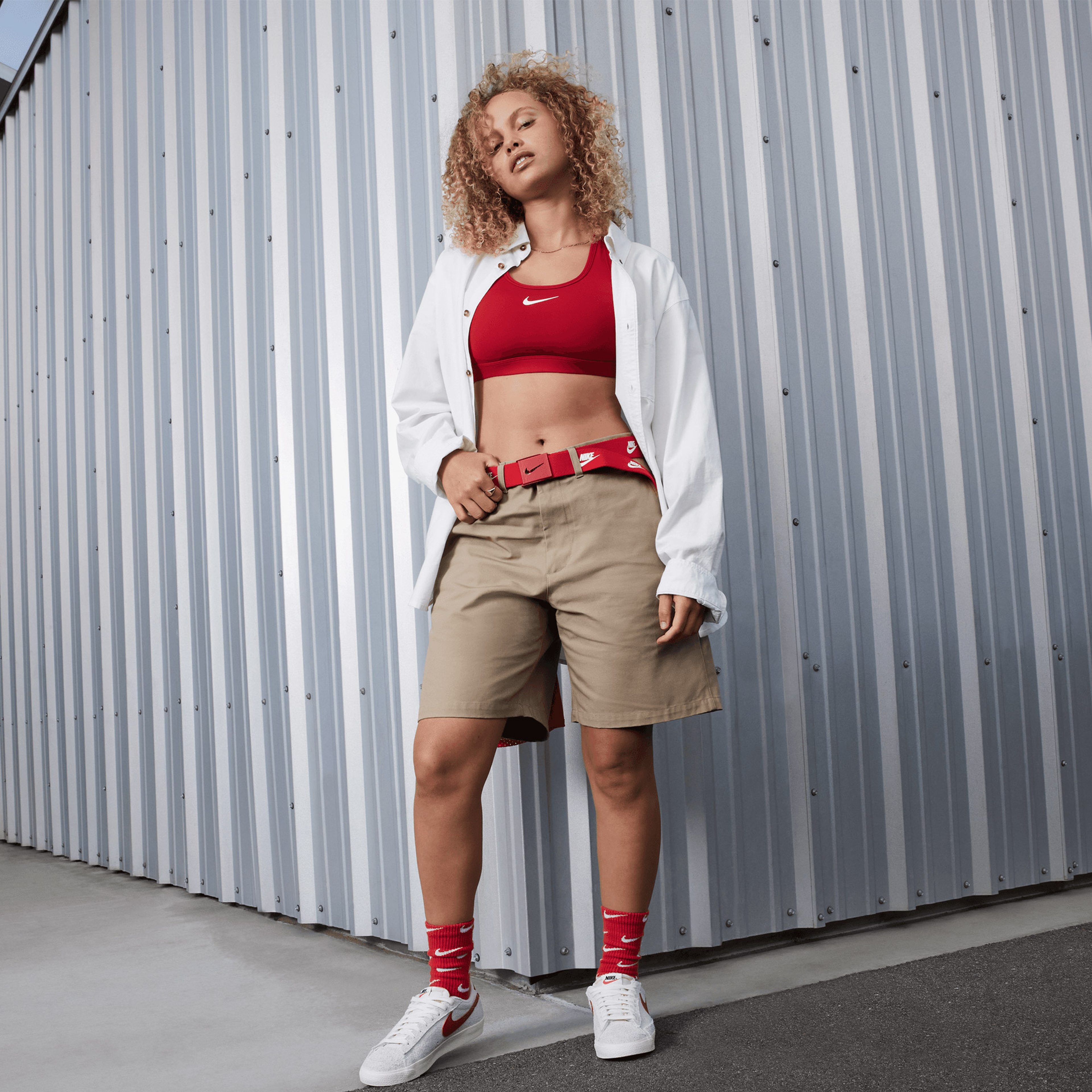 Nike Blazer Low '77 Vintage Kadın Gri Sneaker