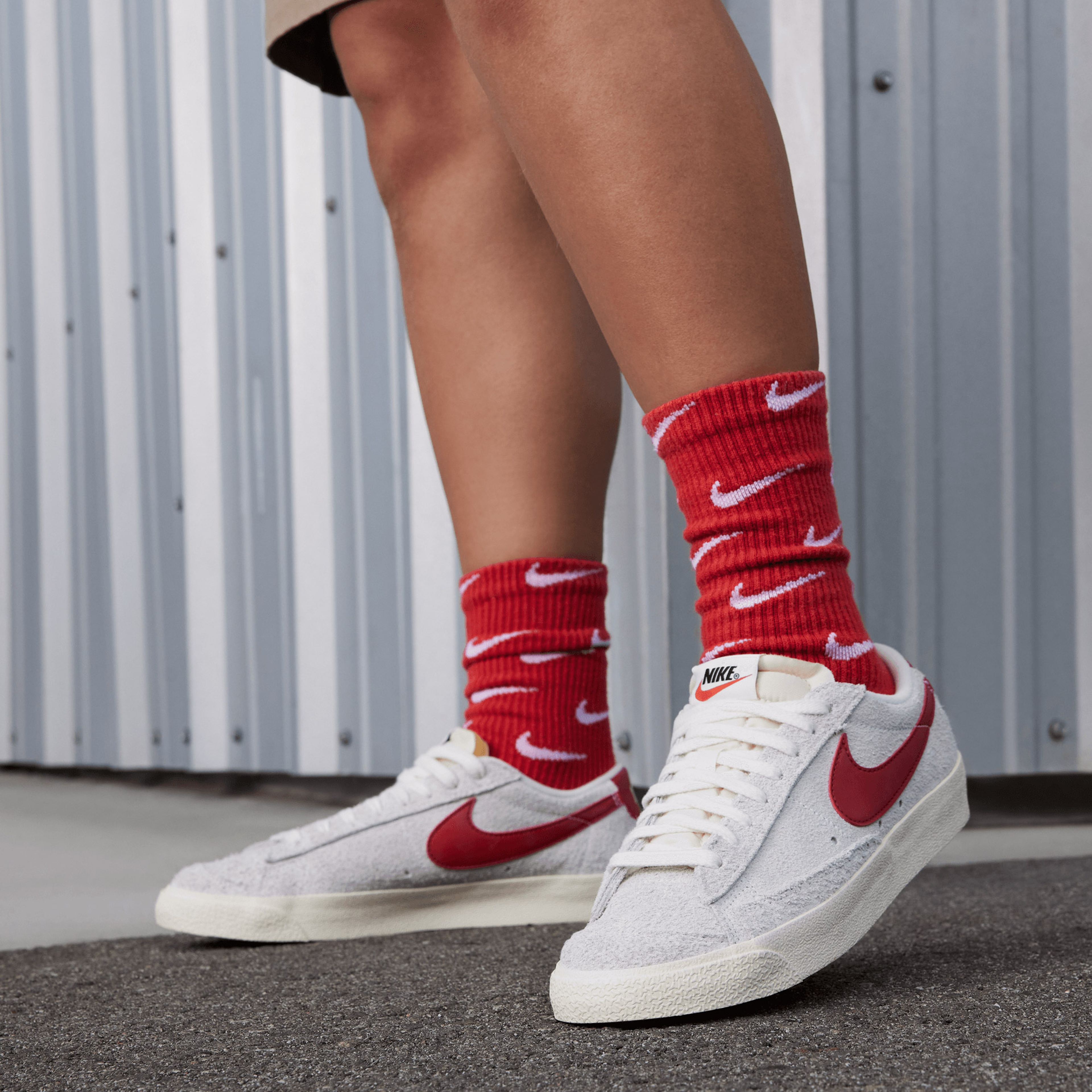 Nike Blazer Low '77 Vintage Kadın Gri Sneaker