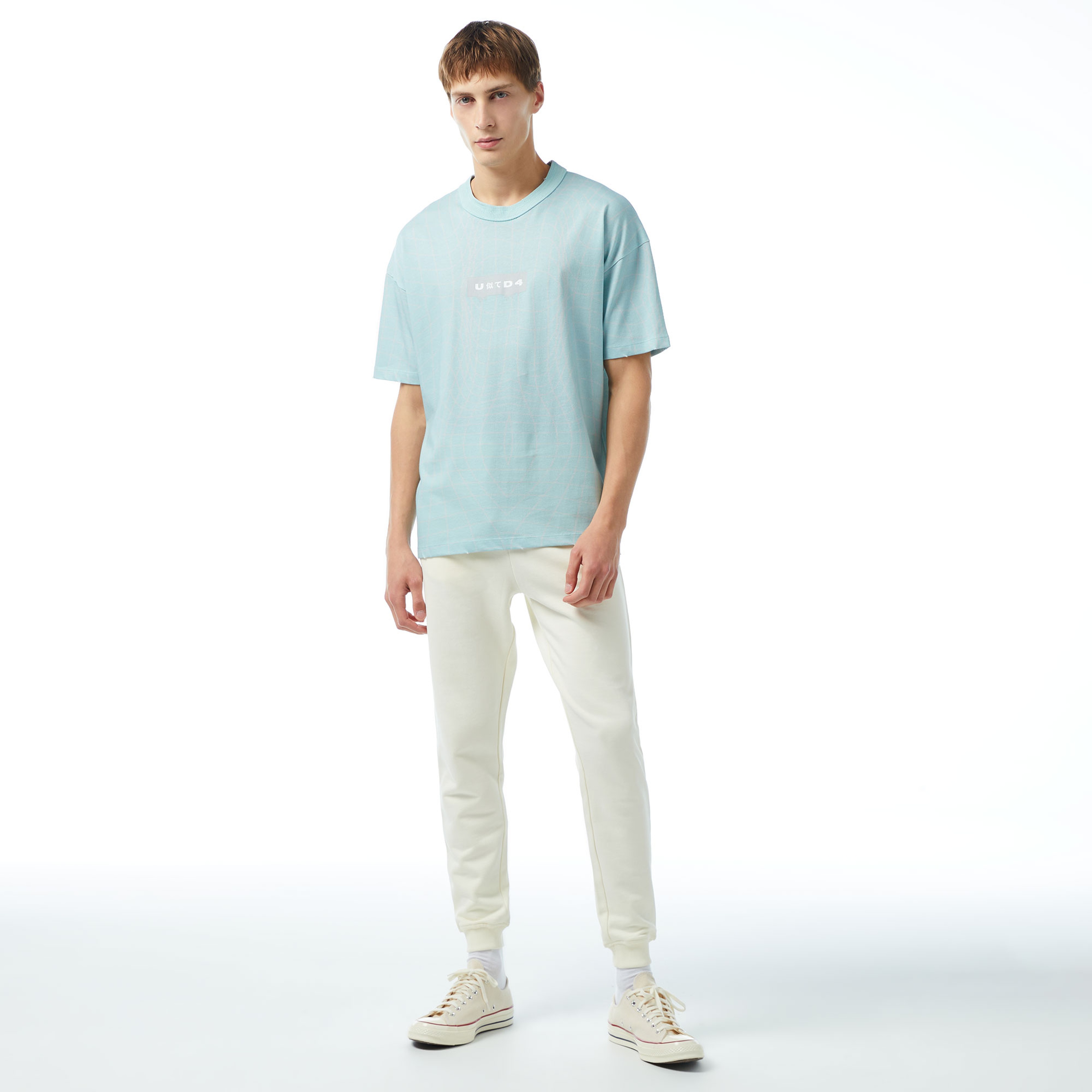 UNITED4 Erkek Mavi T-Shirt