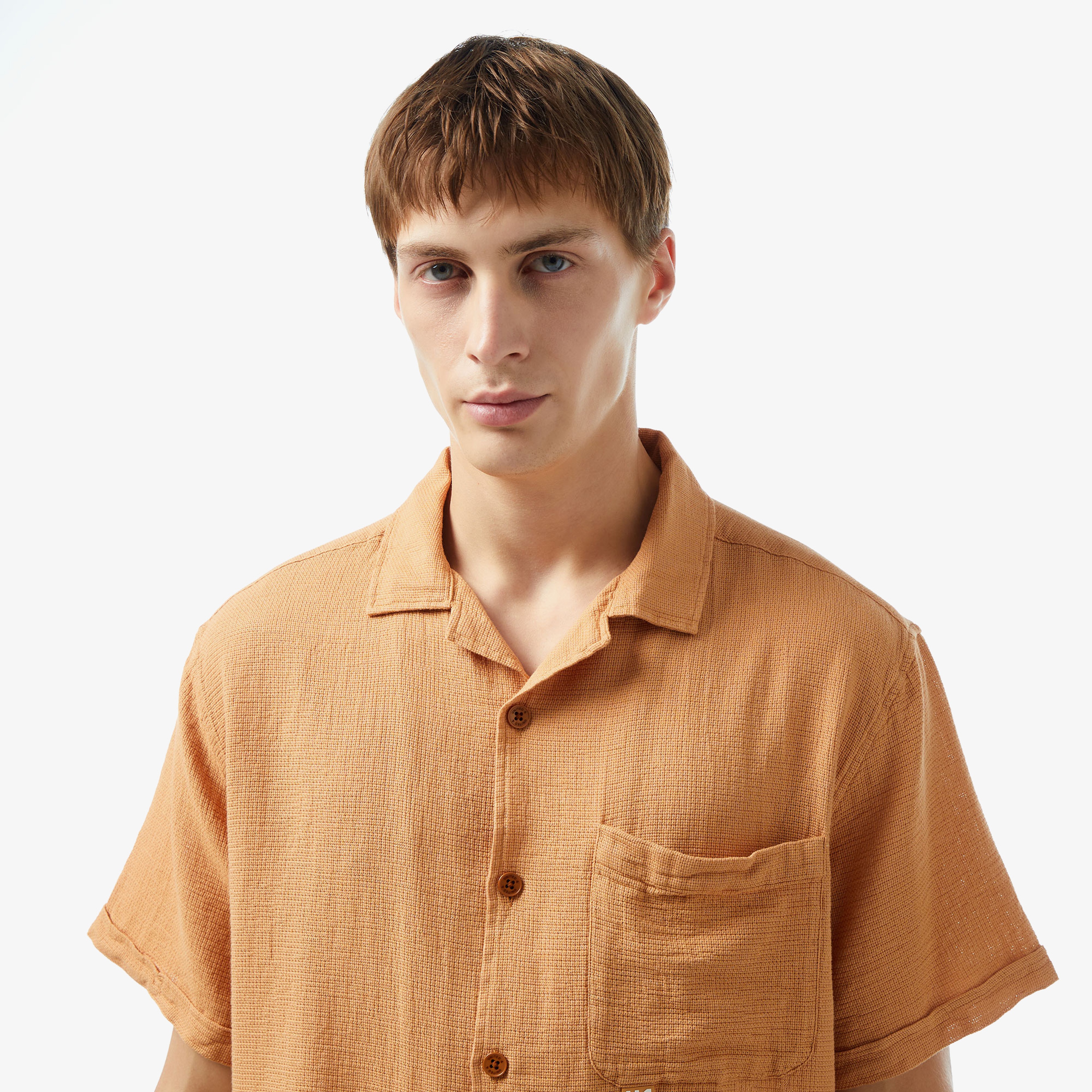 UNITED4 Oversize Erkek Kahverengi Gömlek