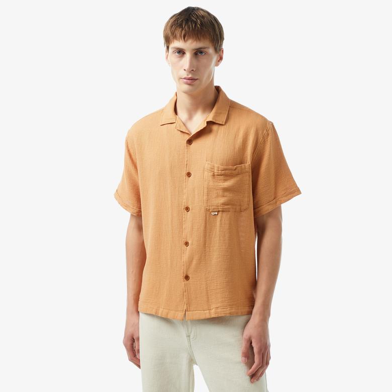 UNITED4 Oversize Erkek Kahverengi Gömlek