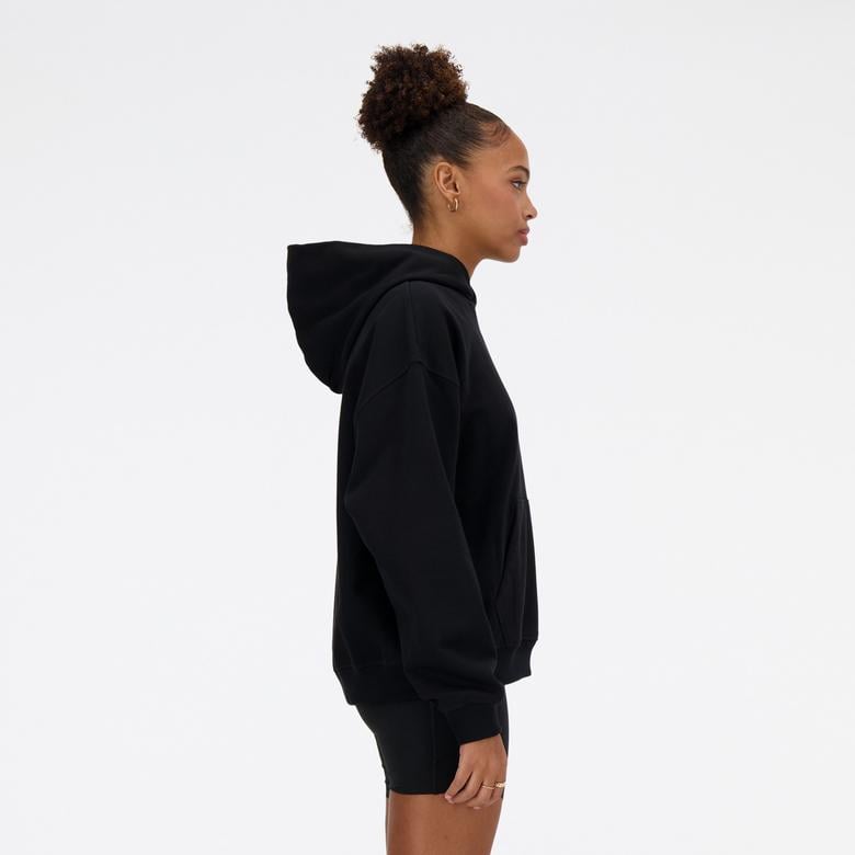 New Balance Athletics French Terry Kadın Siyah Hoodie
