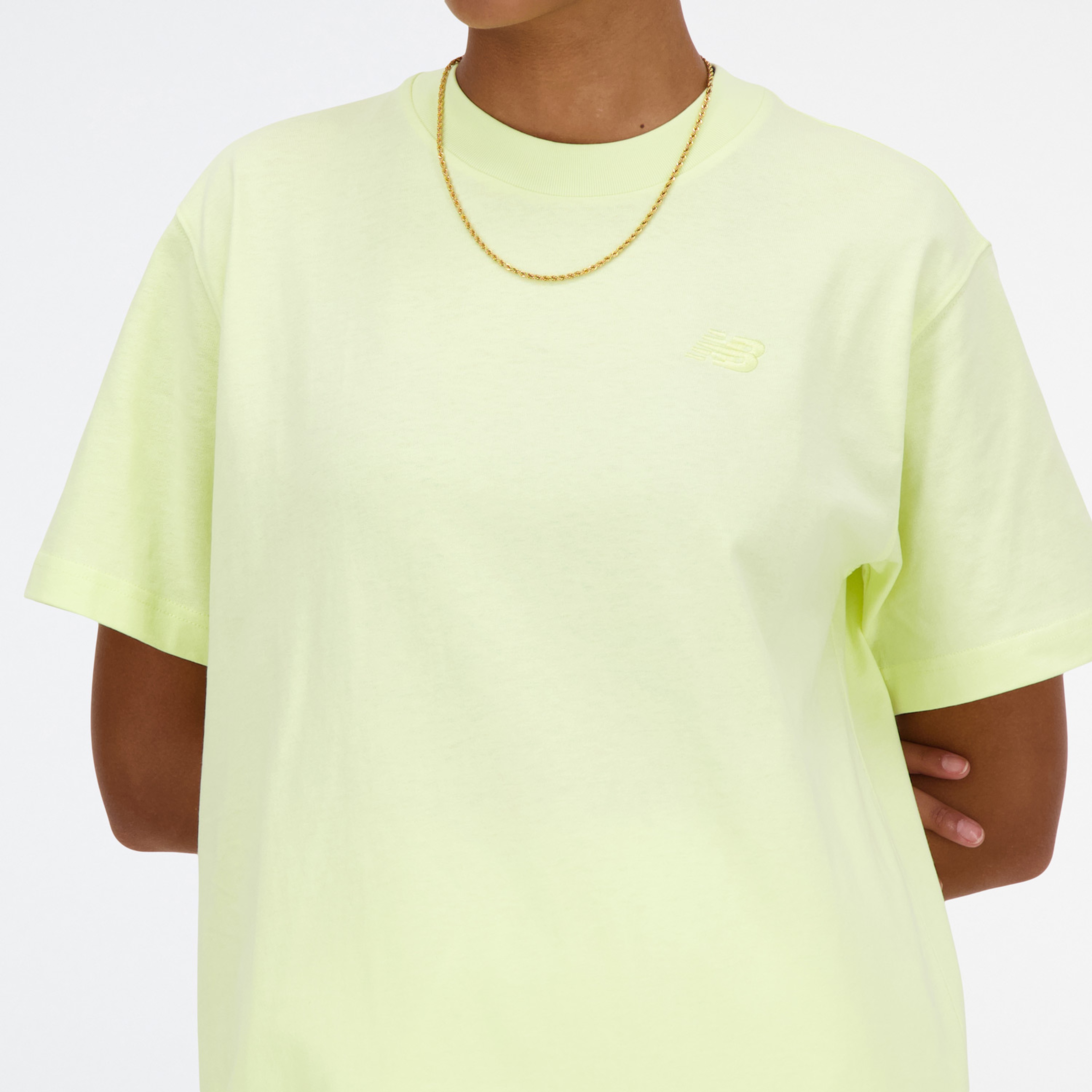 New Balance Athletics Jersey Kadın Sarı T-Shirt