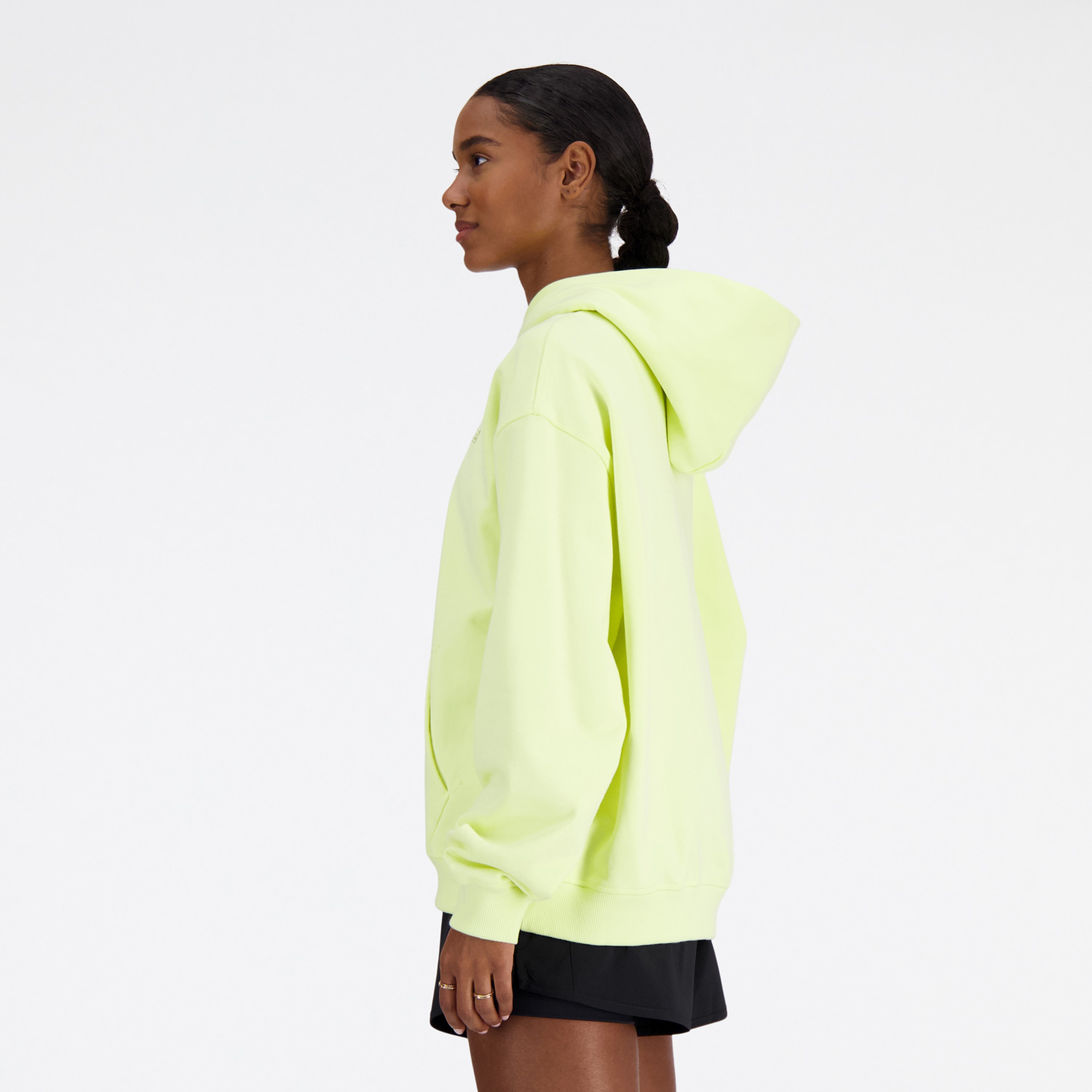 New Balance Athletics French Terry Kadın Sarı Hoodie