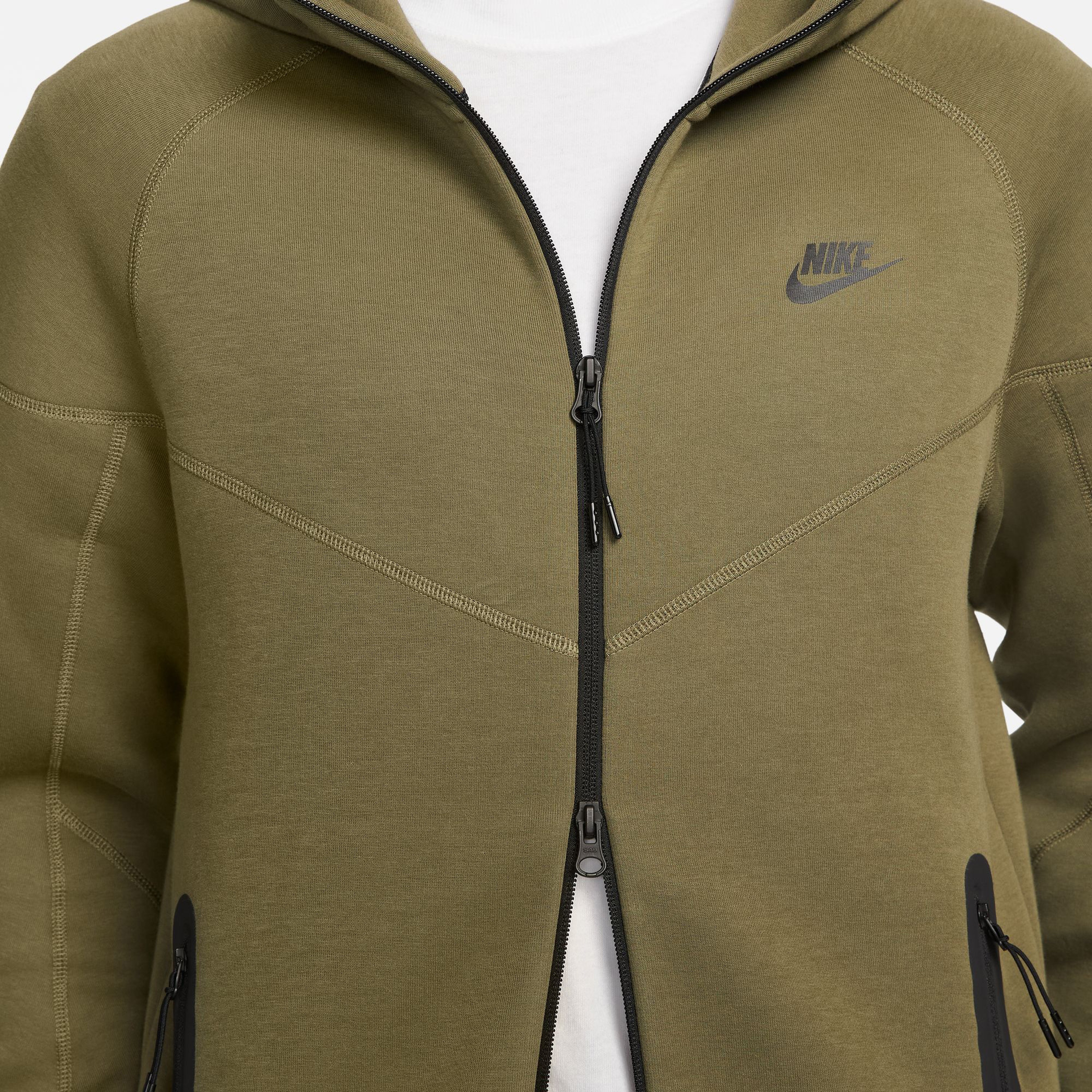 Nike Tech Fleece Full Zip Windrunner Erkek Haki Eşofman