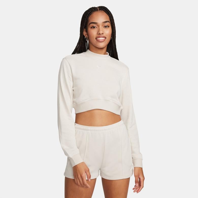 Nike Sportswear Chill Terry Kadın Beyaz Bra