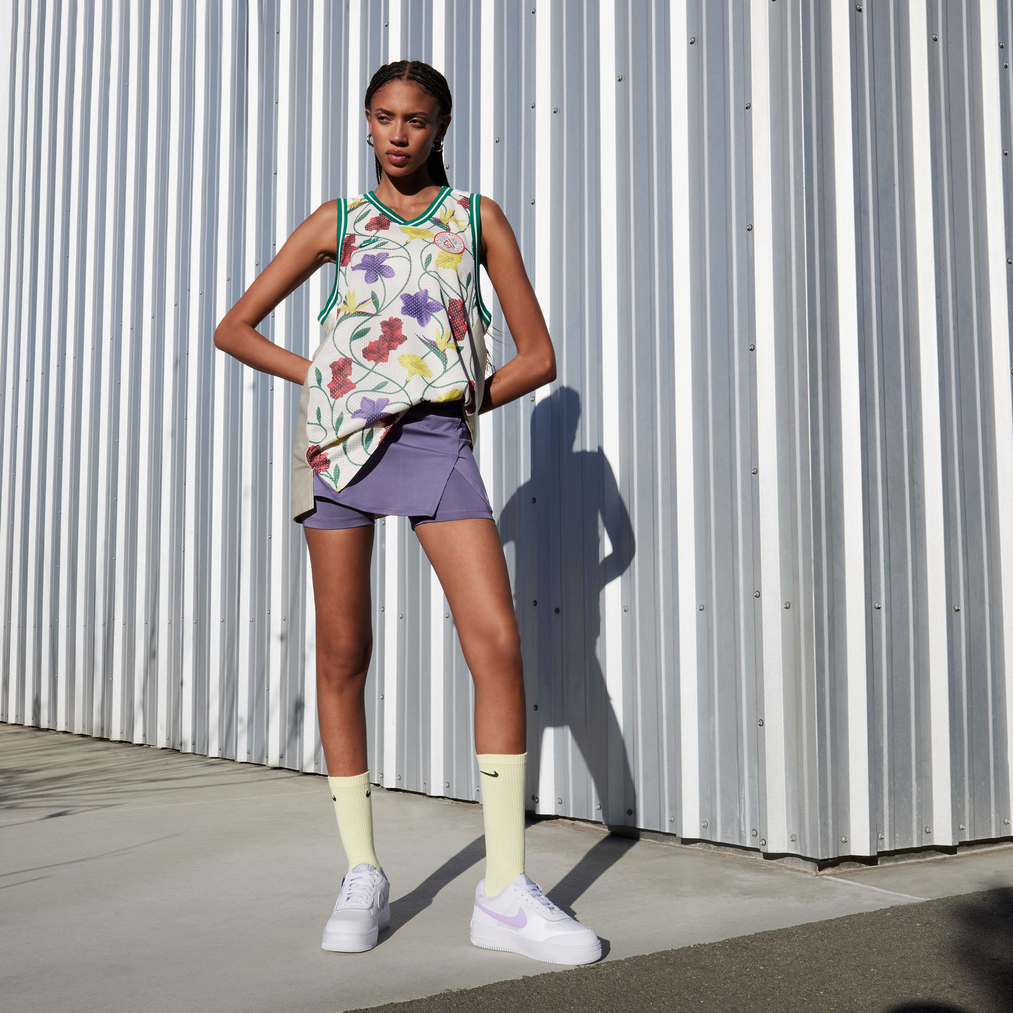 Nike Air Force 1 Shadow Kadın Lila Beyaz Sneaker