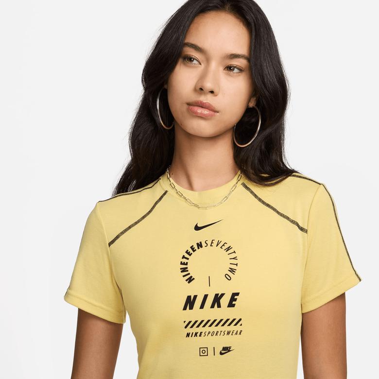 Nike Sportswear Kadın Sarı Elbise
