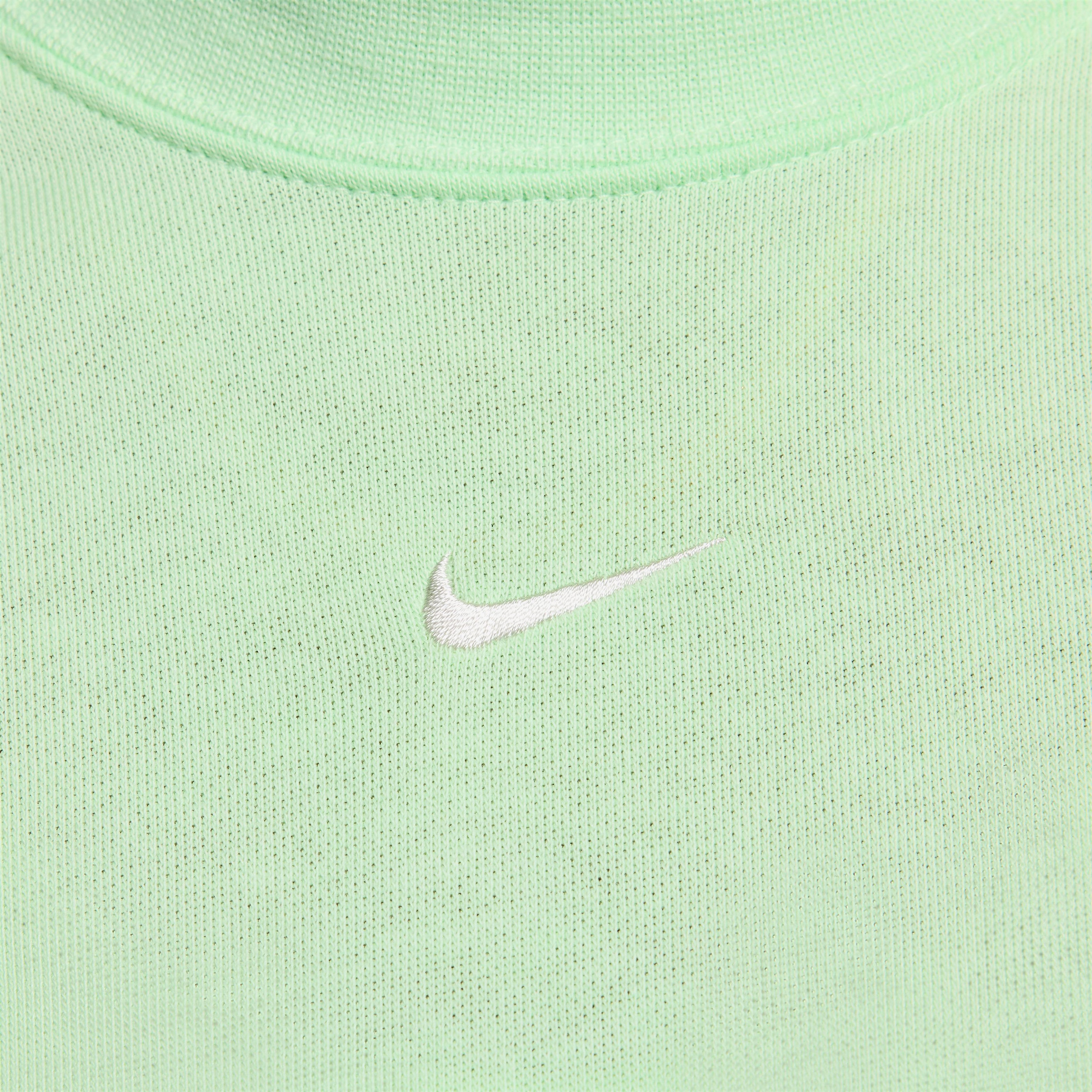 Nike Sportswear Chill Terry Kadın Yeşil Crop Hoodie
