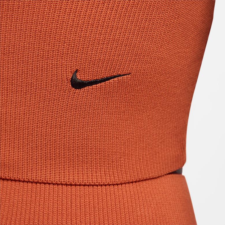 Nike Sportswear Chill Knit Kadın Turuncu Crop Sweatshirt