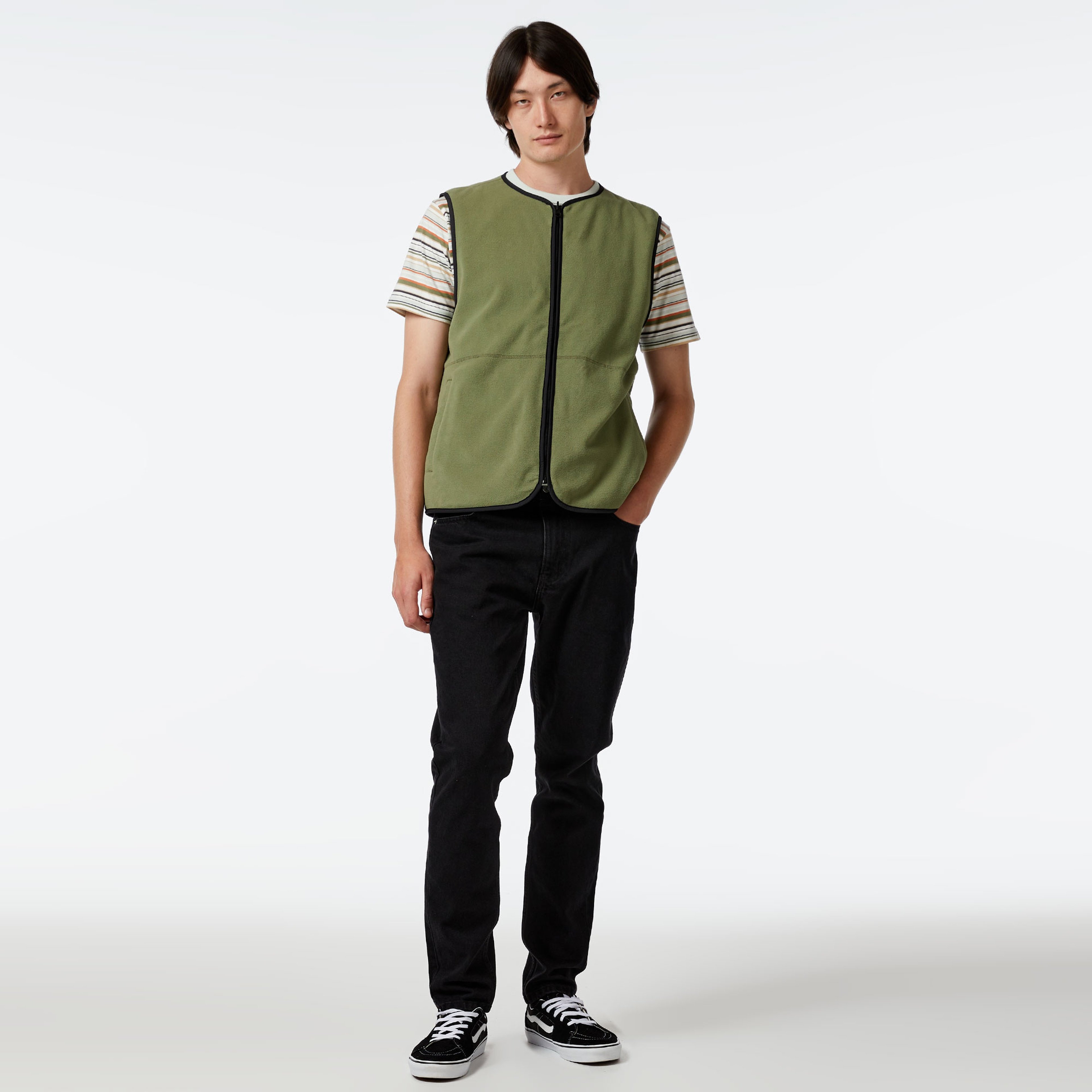 Vans Rosewood Reversible Vest Erkek Yeşil Ceket