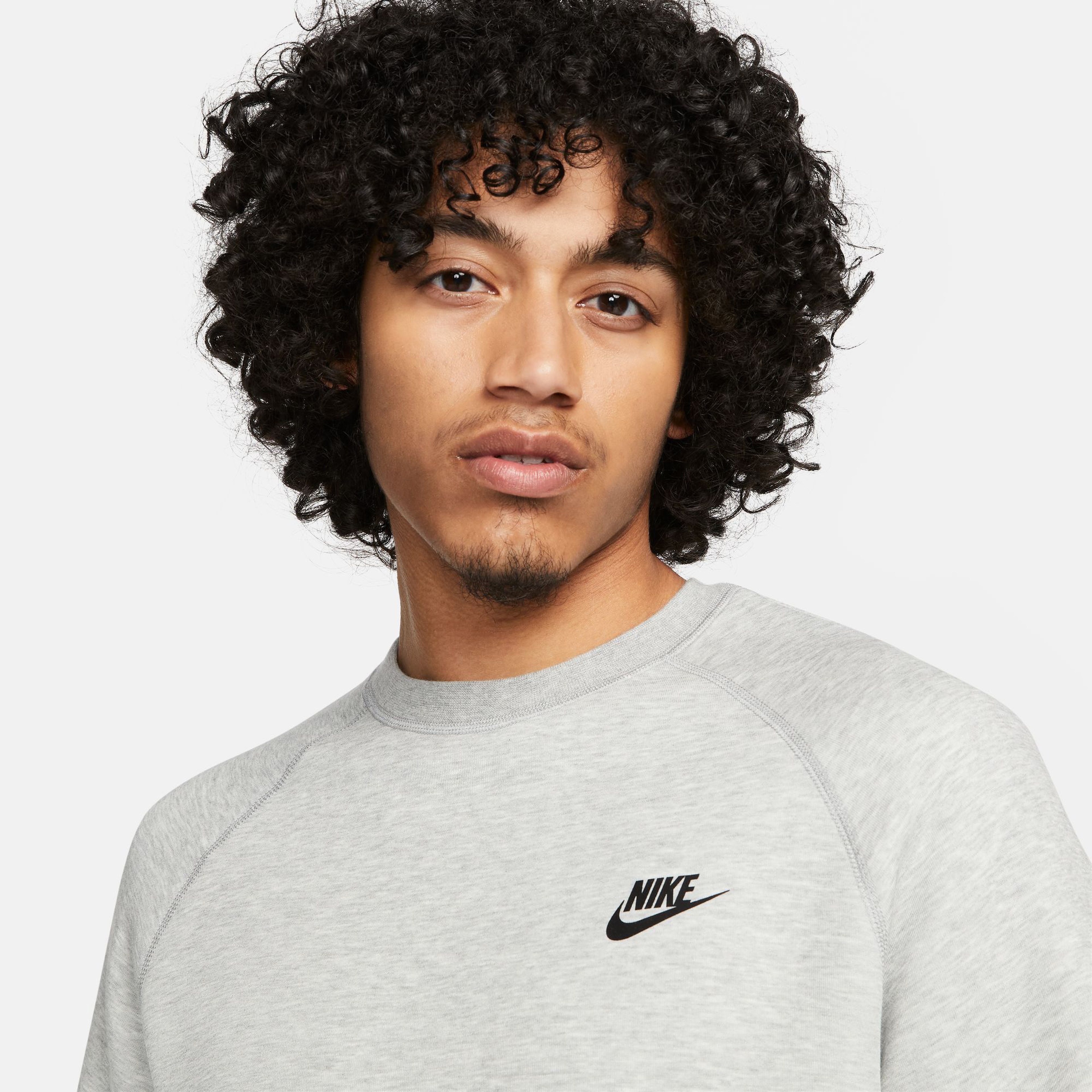 Nike Sportswear Tech Fleece Erkek Gri Sweatshirt