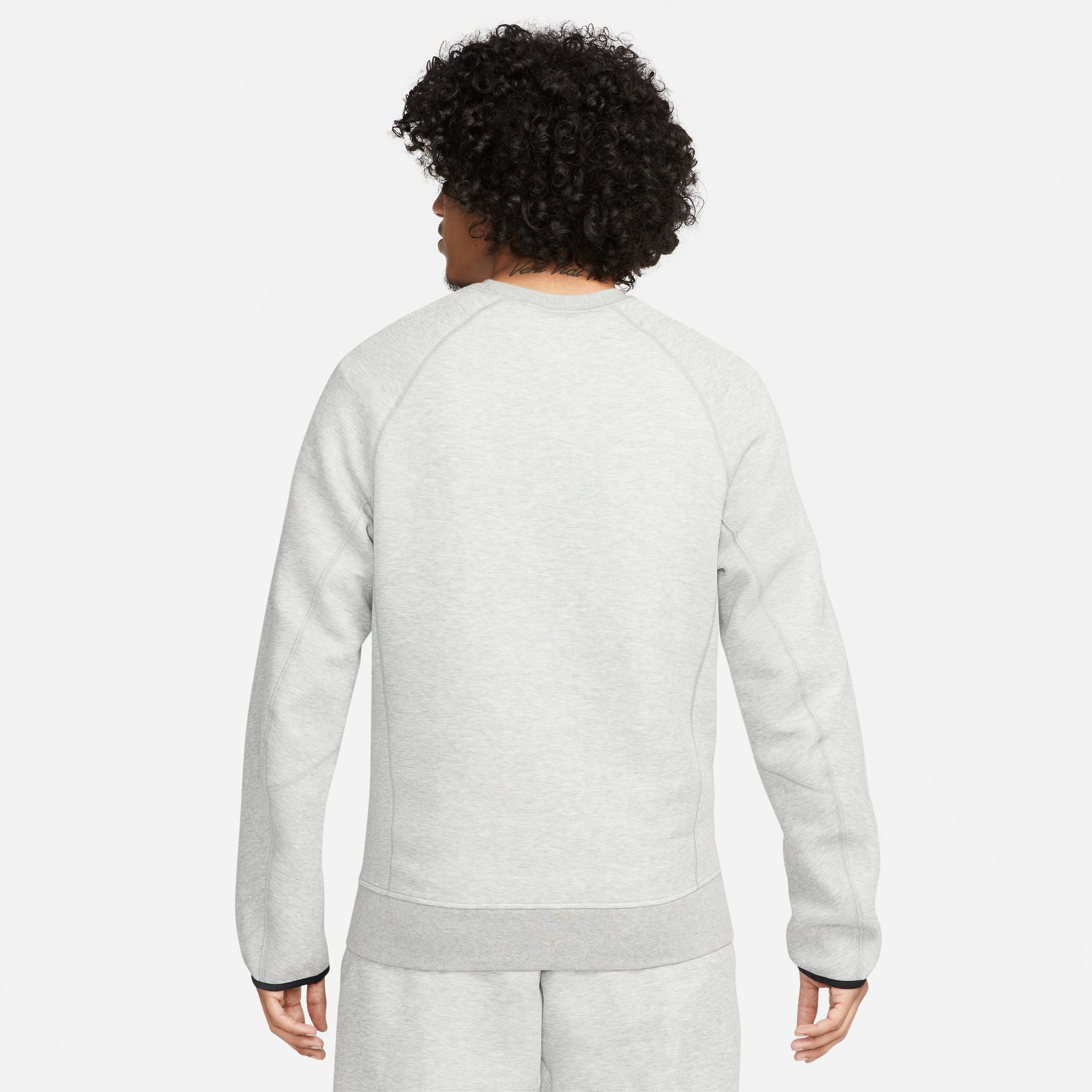 Nike Sportswear Tech Fleece Erkek Gri Sweatshirt