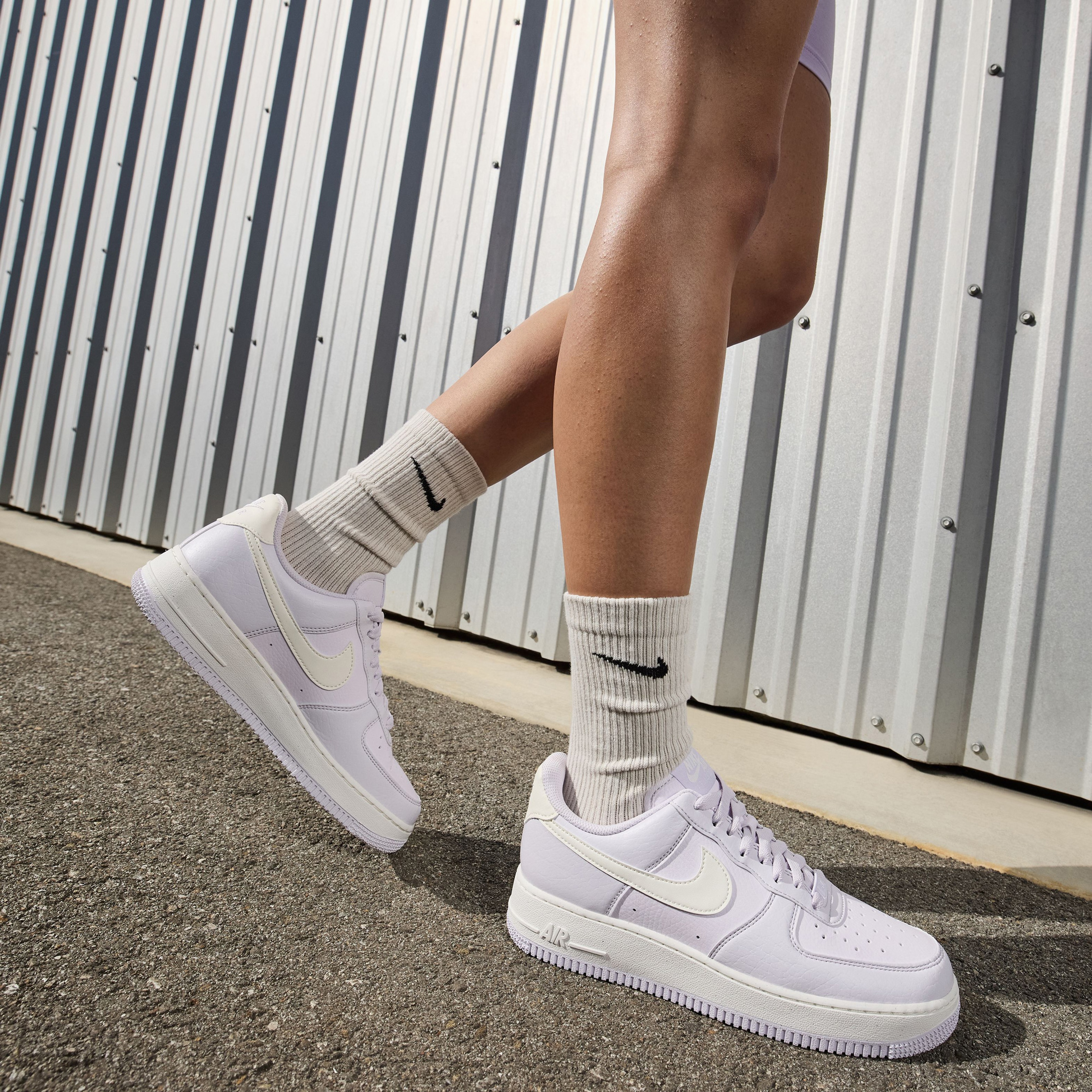 Nike Air Force 1 07 Next Nature Kadın Mor Sneaker