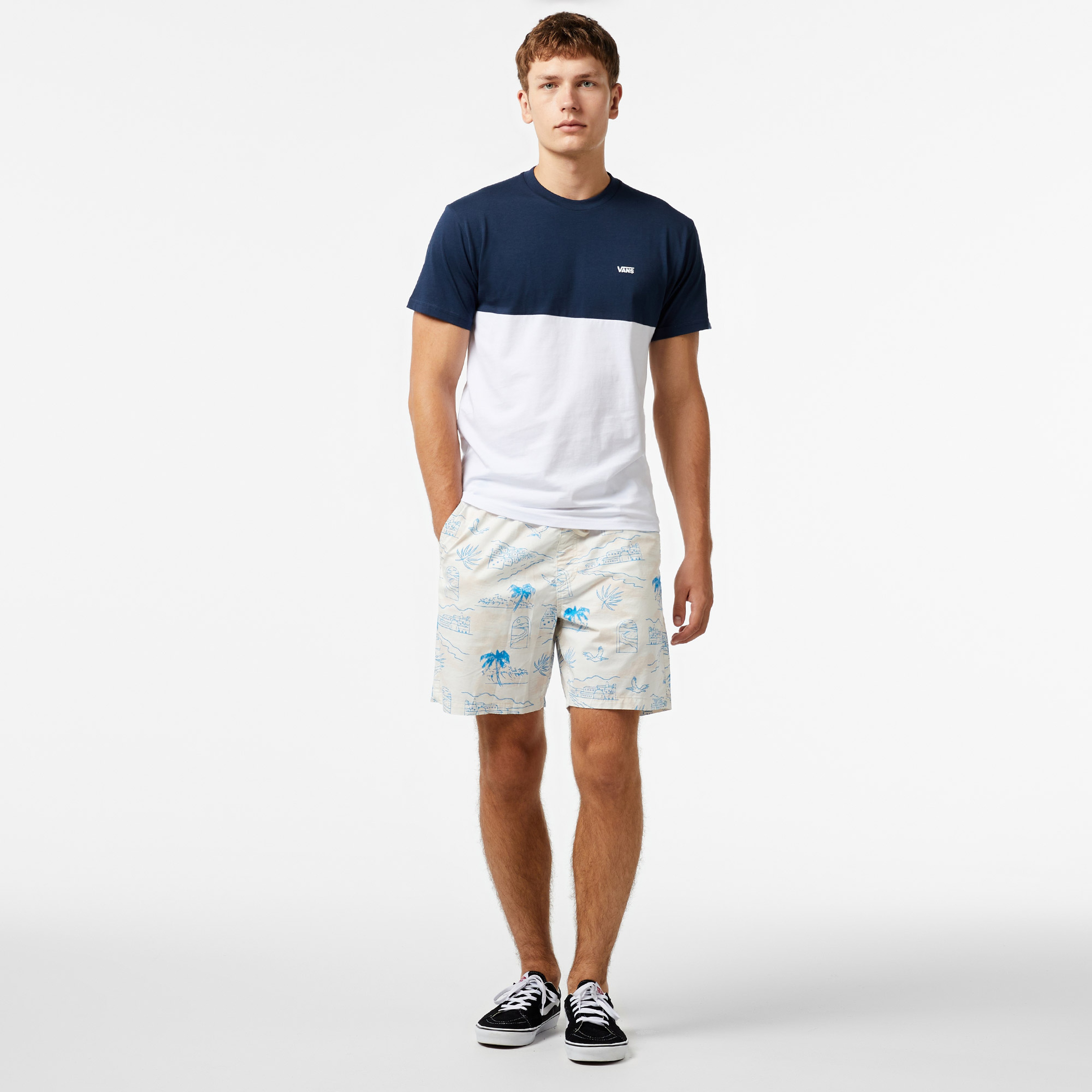 Vans Range Relaxed Elastic Erkek Beyaz Şort