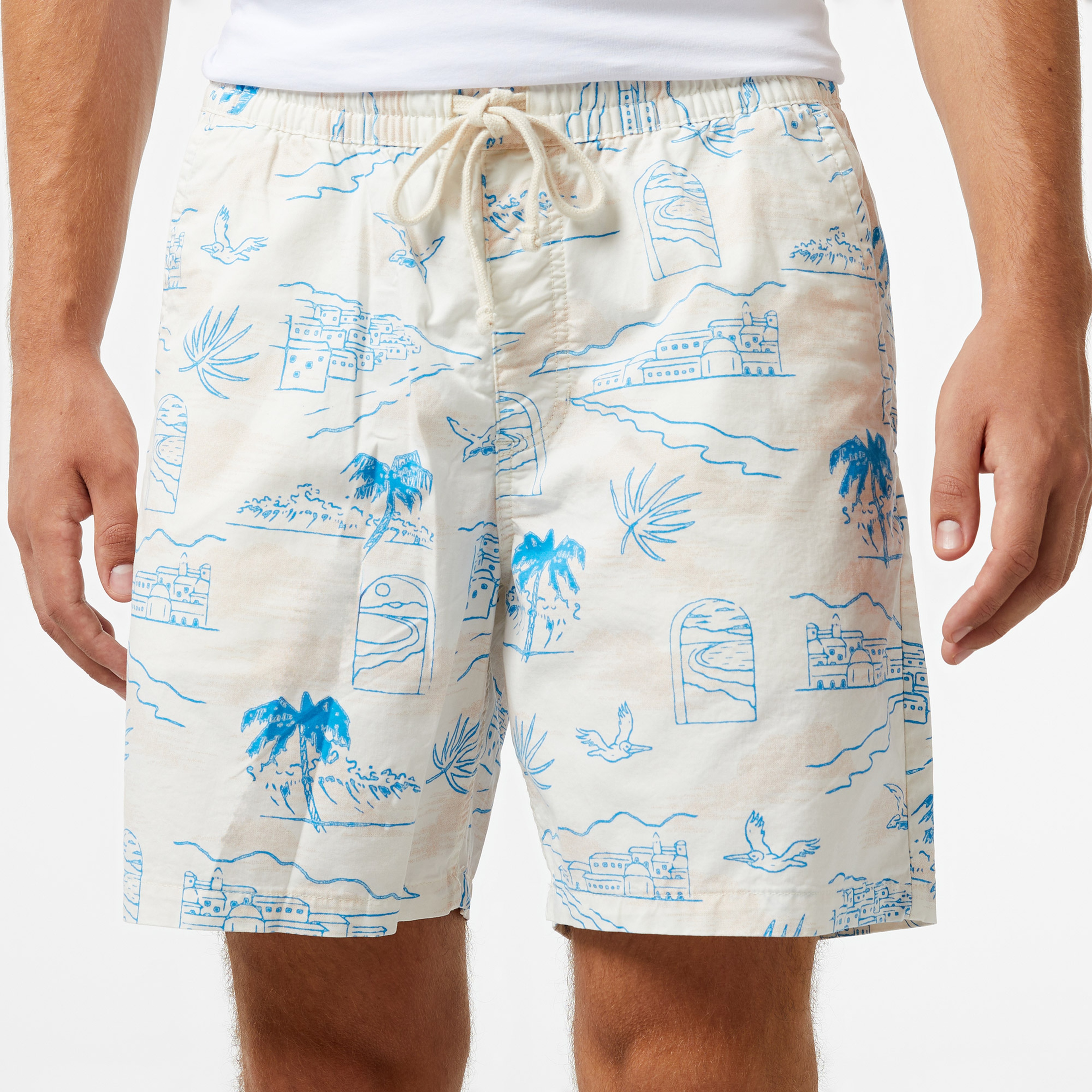 Vans Range Relaxed Elastic Erkek Beyaz Şort