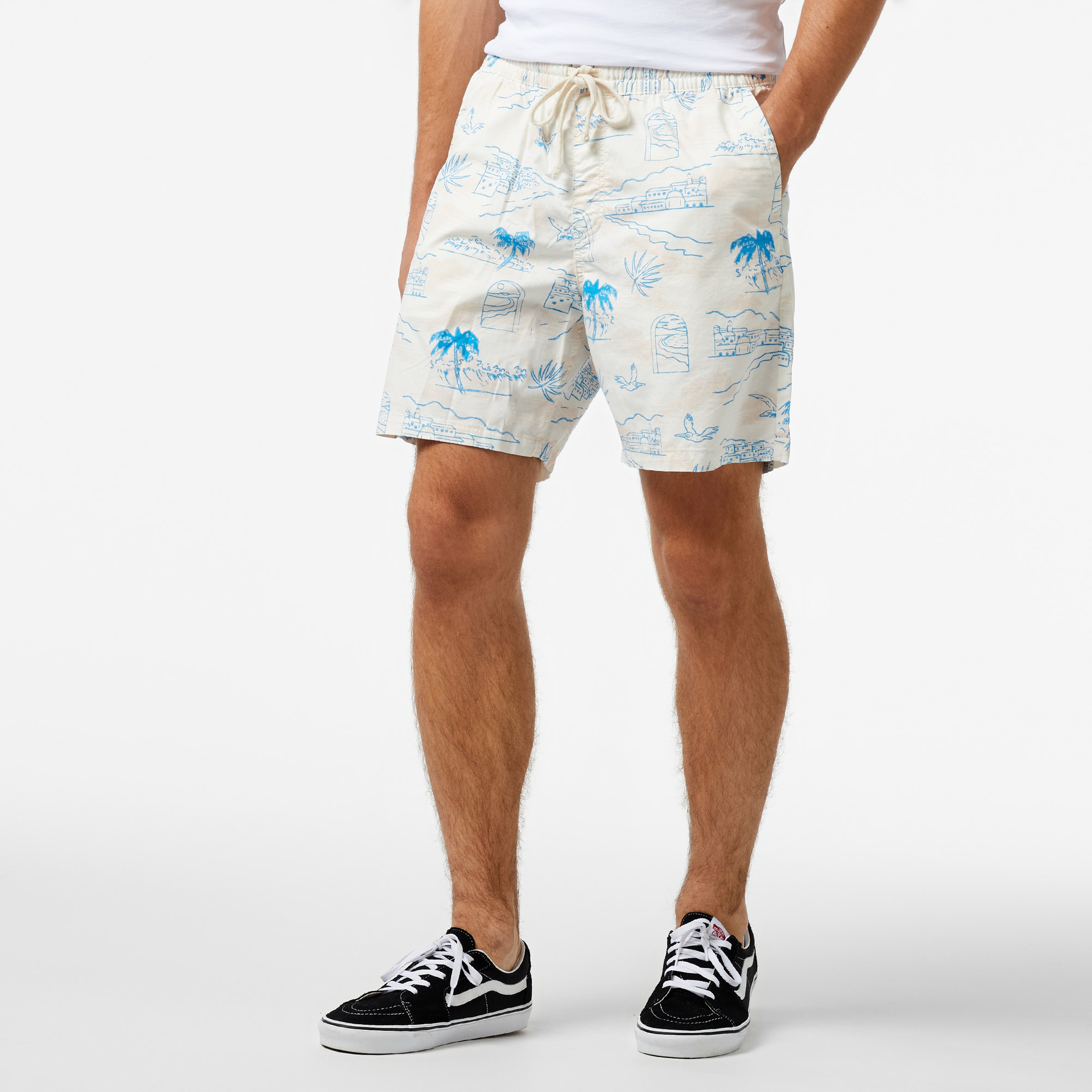 Vans Range Relaxed Elastic Erkek Beyaz Şort