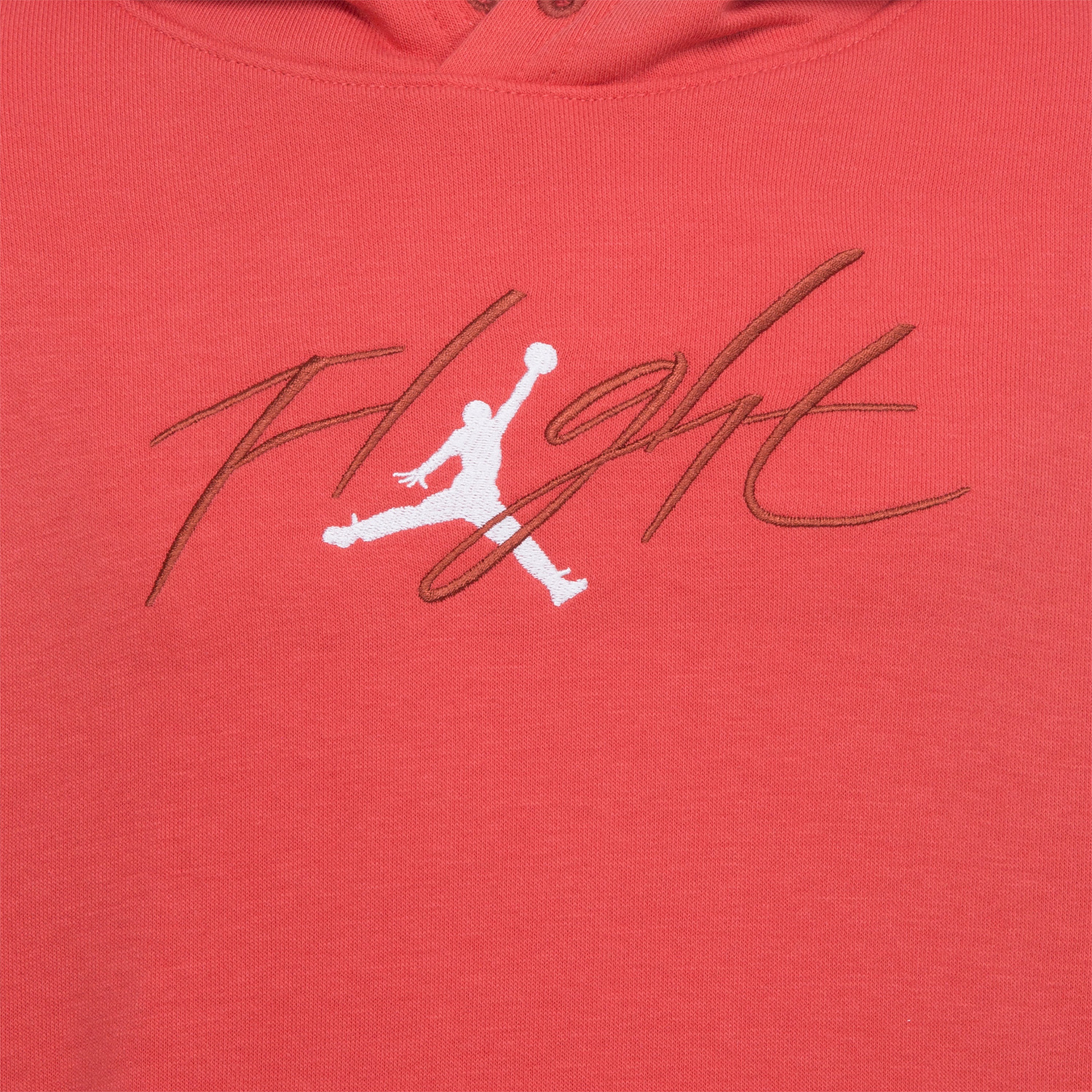 Jordan Brand Off Court Flight French Terry Pullover Çocuk Kırmızı Hoodie