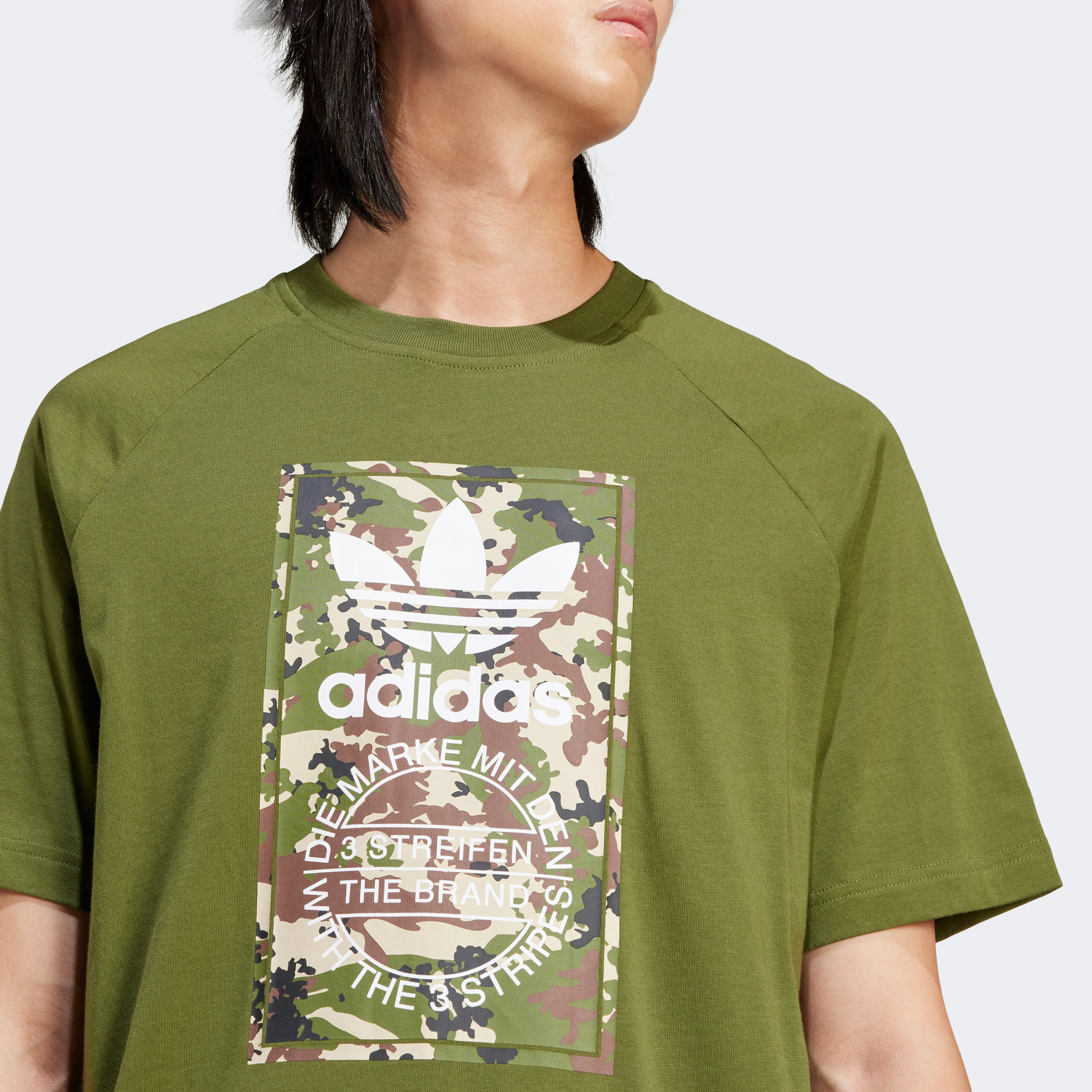 adidas Originals Camo Tongue Erkek Yeşil T-Shirt
