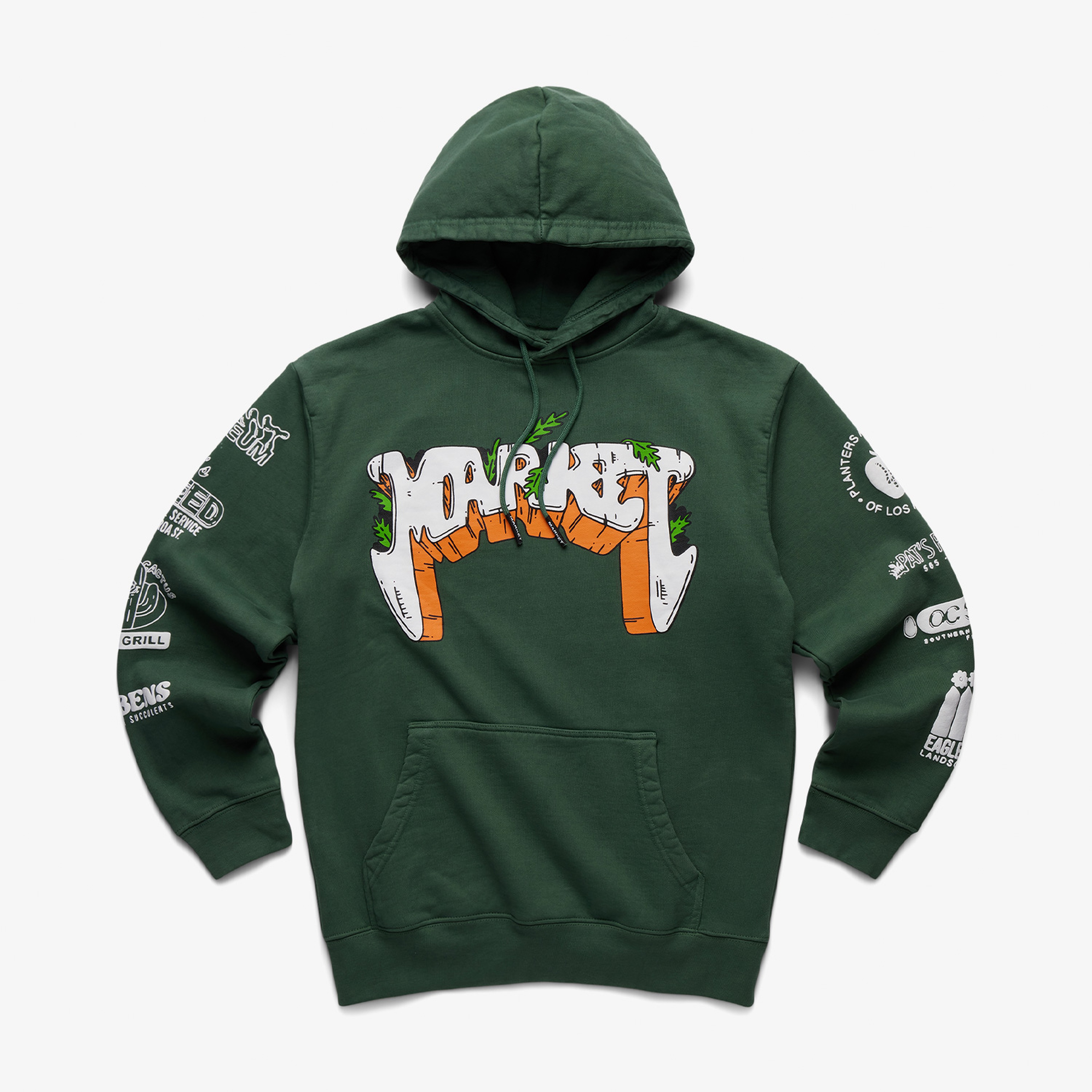Market Growclub Erkek Yeşil Hoodie