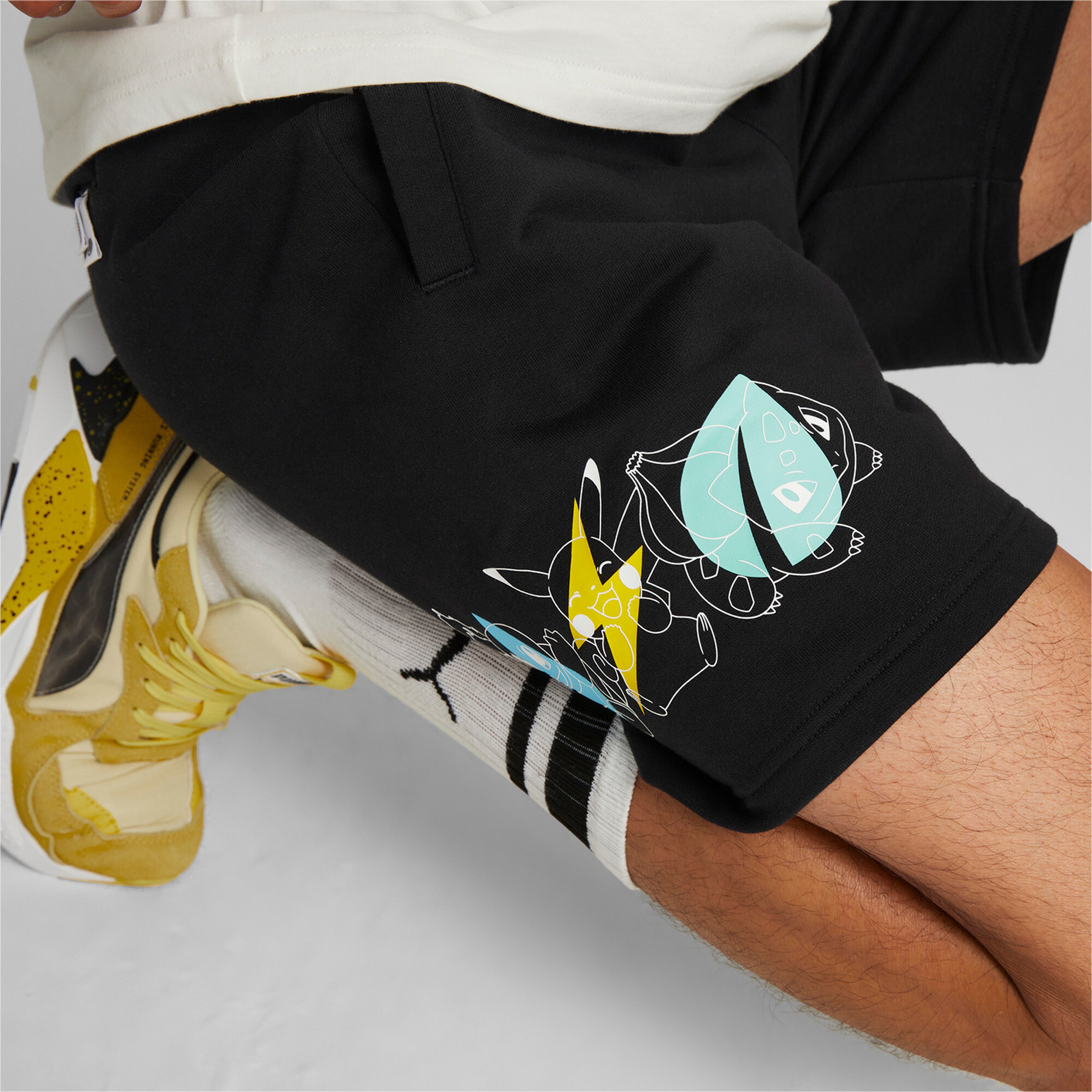 Puma X POKEMON Unisex Siyah Şort