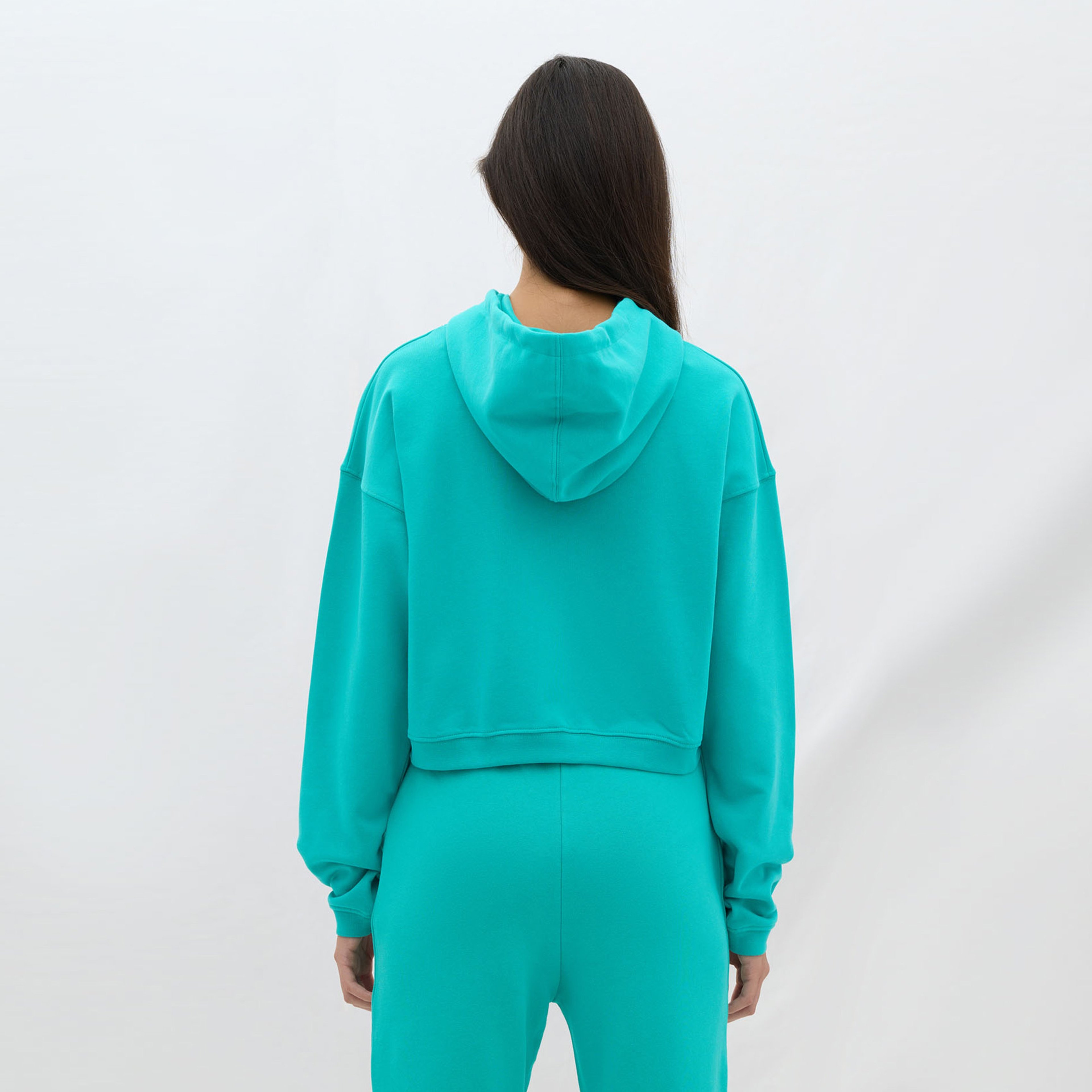 Les Benjamins Essential Kadın Yeşil Hoodie
