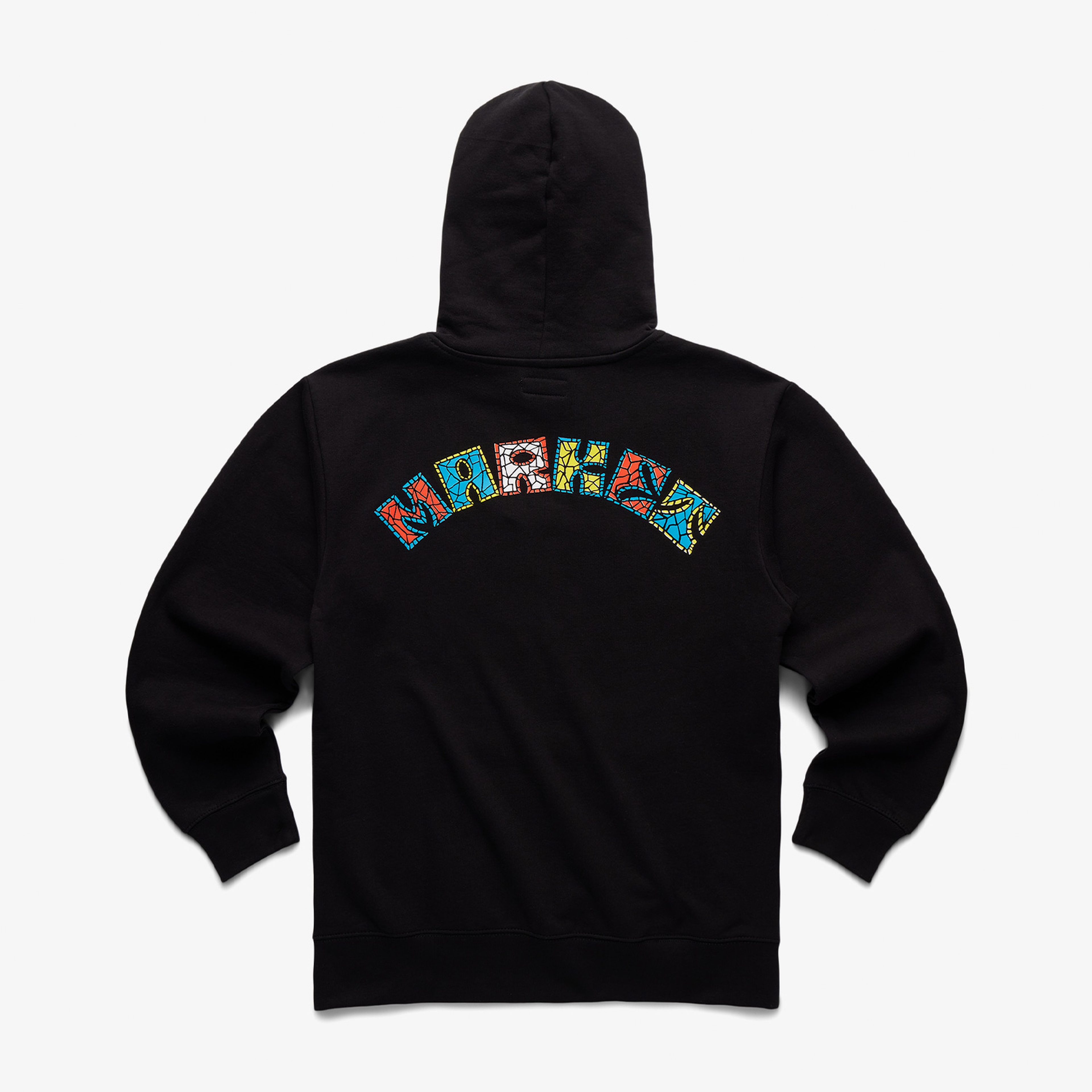 Market Smiley Mosaic Erkek Siyah Hoodie