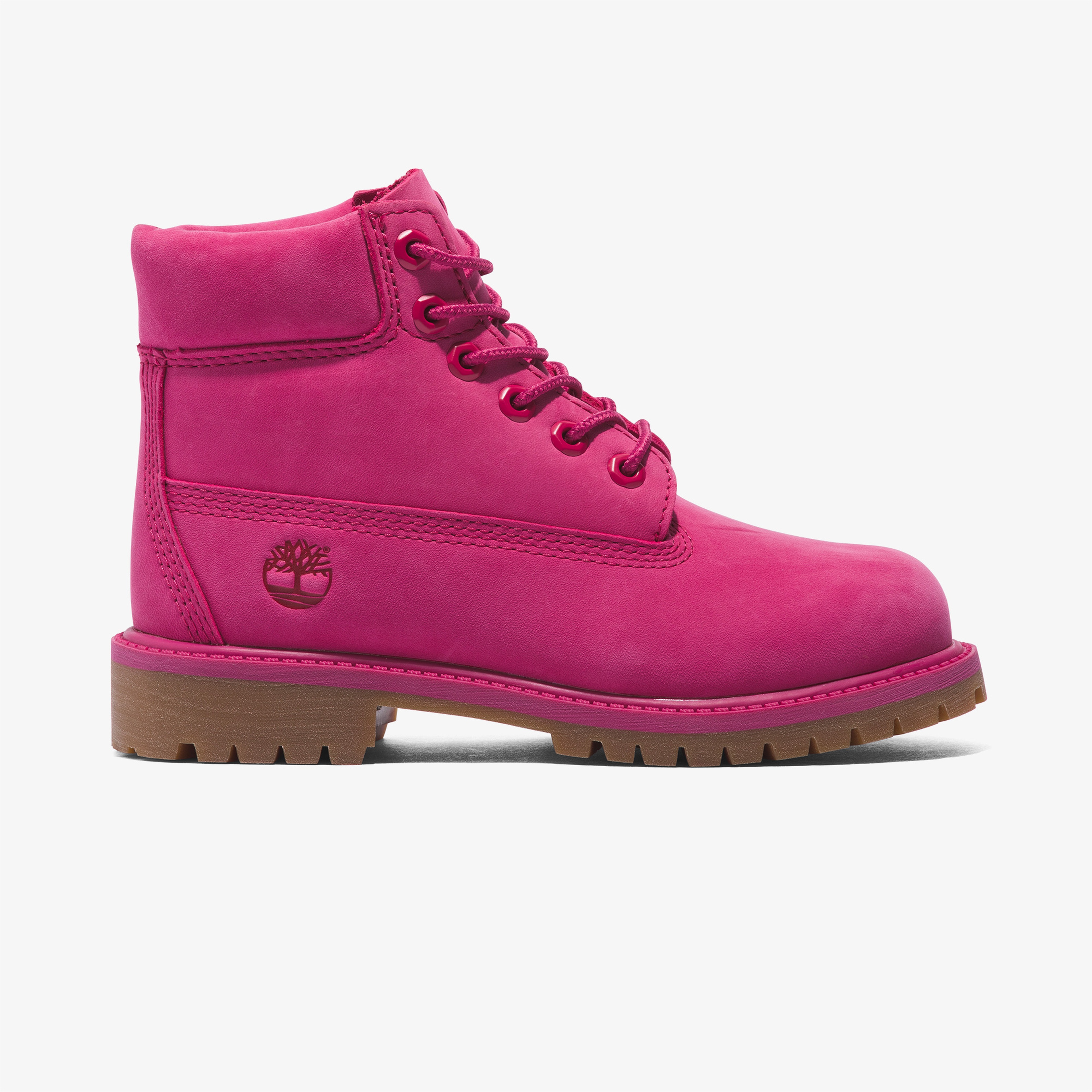 Timberland 6 Inch Lace Up Waterproof Genç Çocuk Pembe Bot