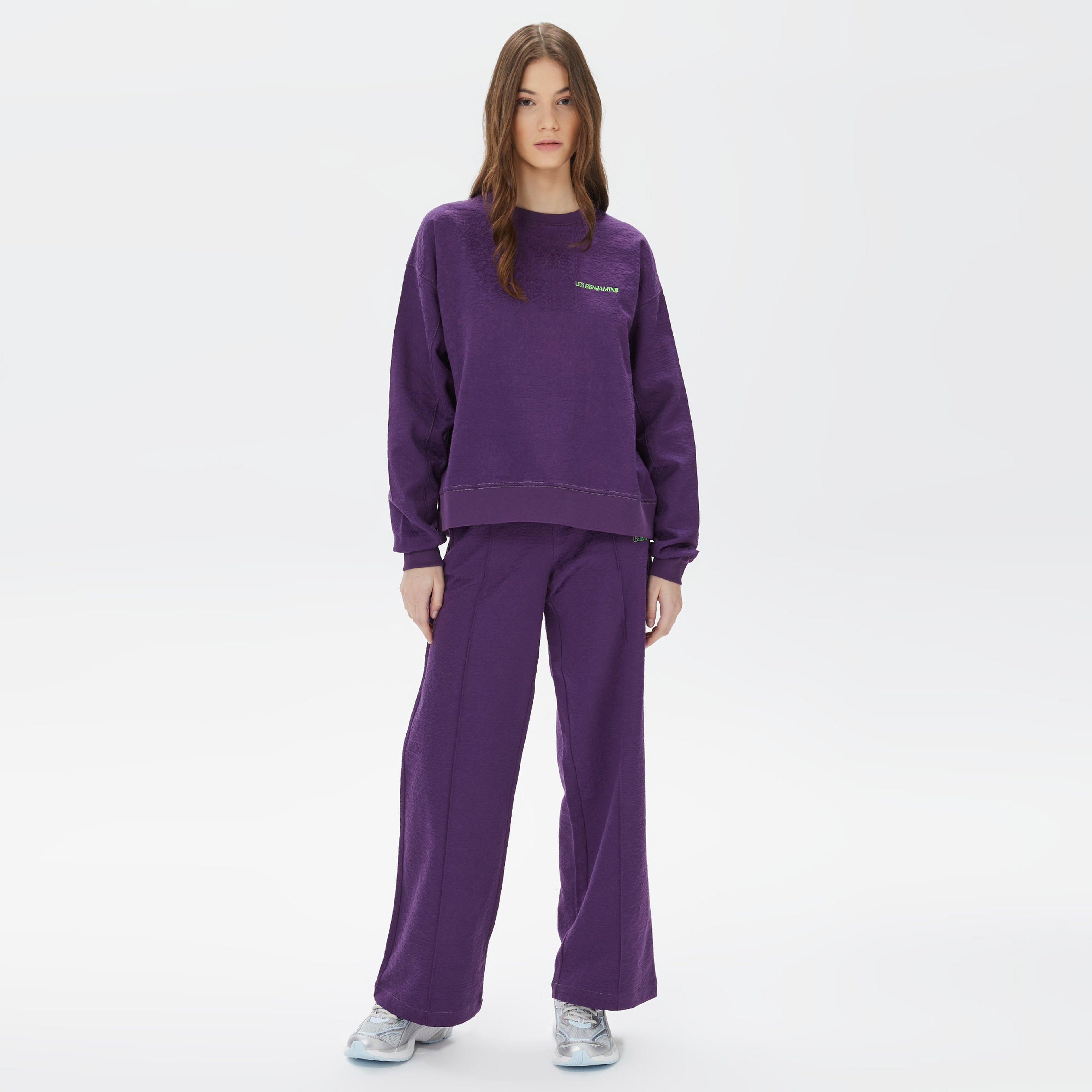 Les Benjamins Relaxed 004 Unisex Mor Eşofman Altı