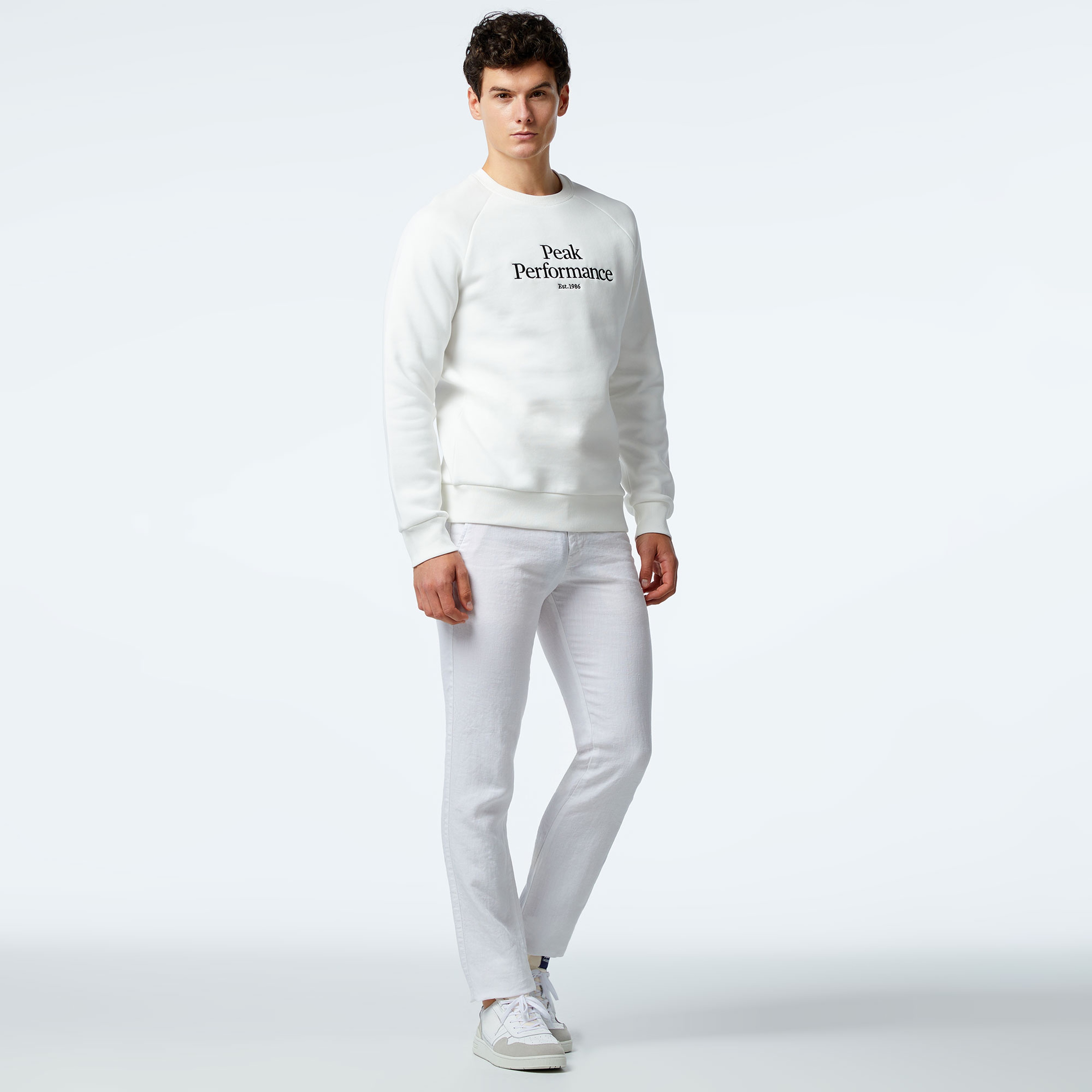 Peak Performance Erkek Beyaz Sweatshirt