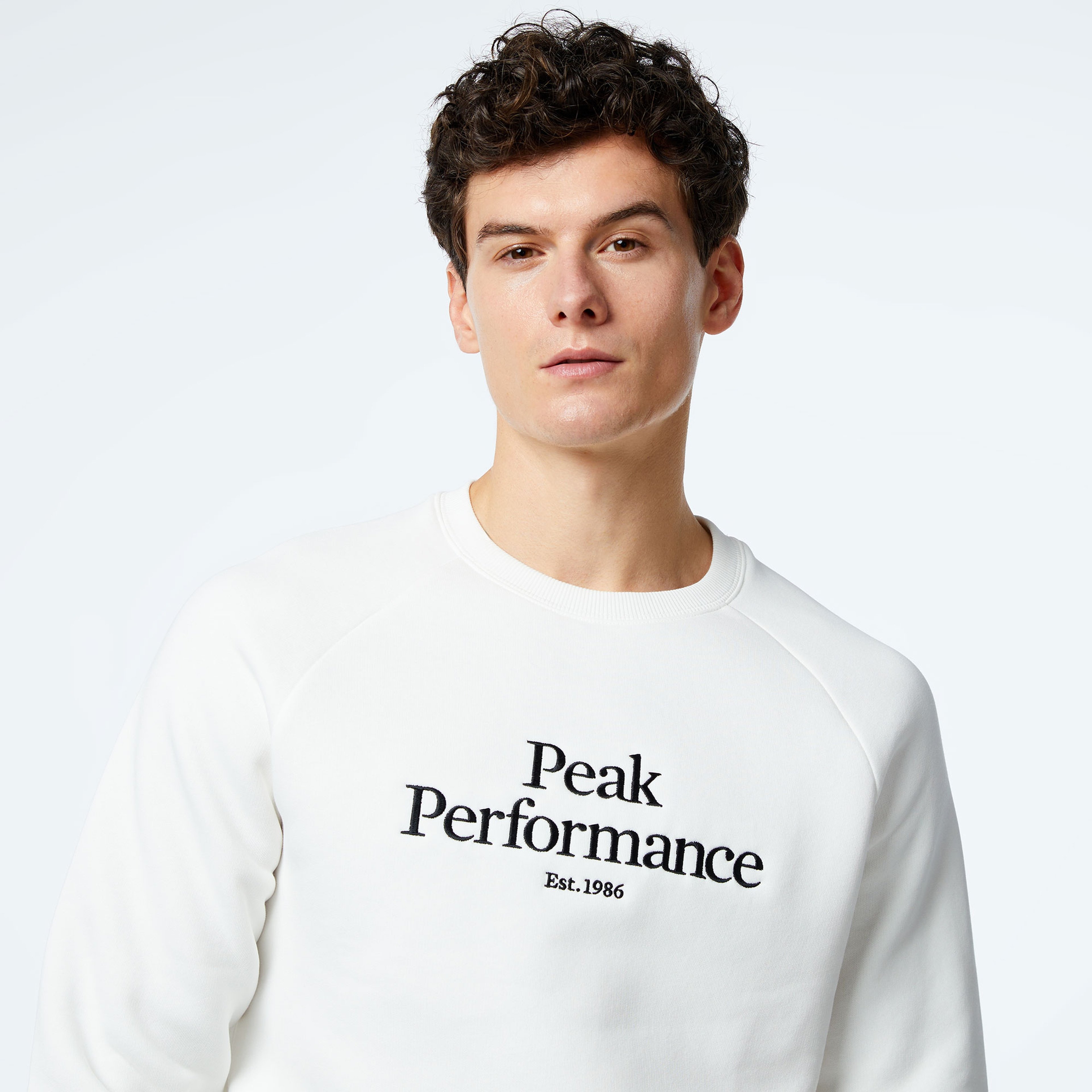 Peak Performance Erkek Beyaz Sweatshirt
