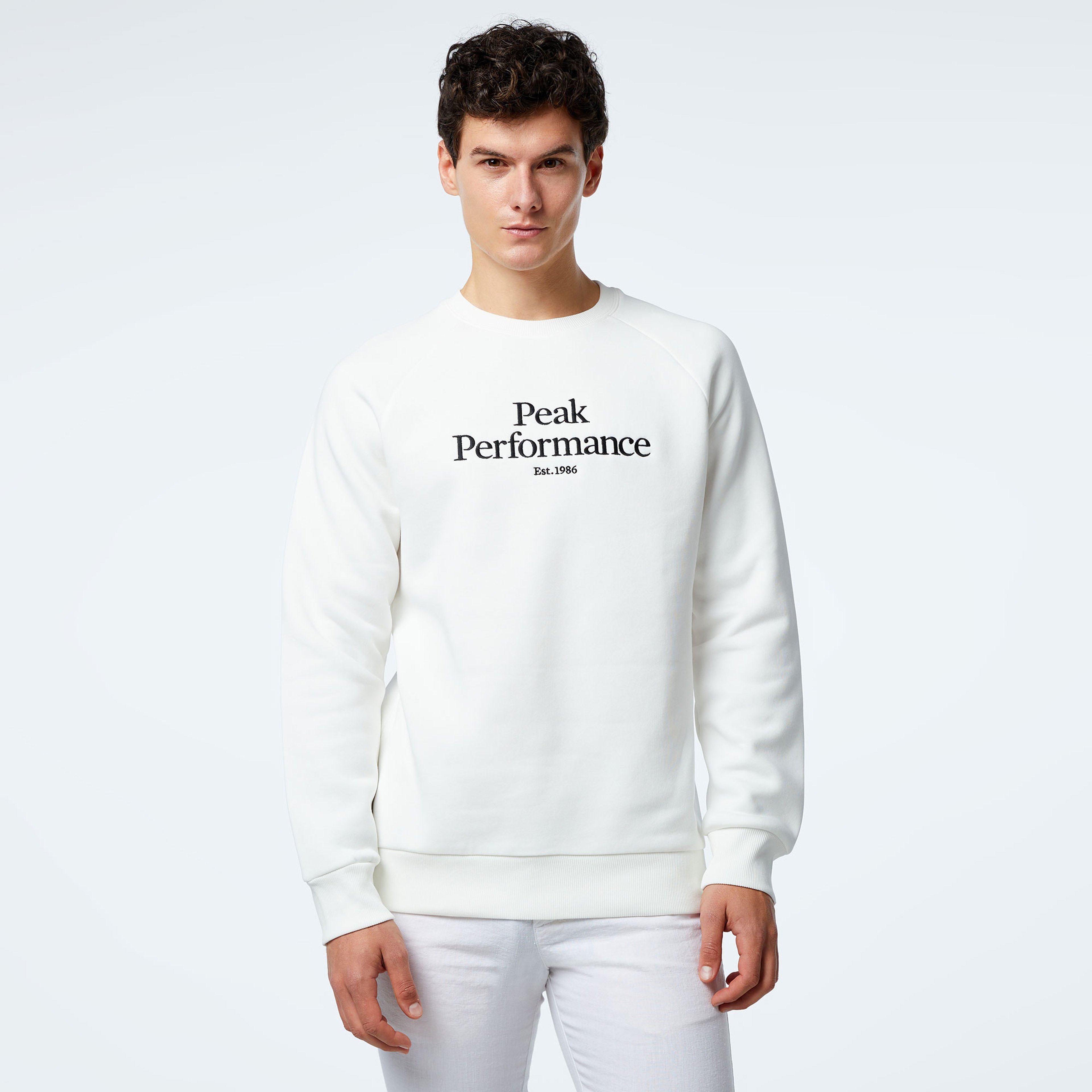 Peak Performance Erkek Beyaz Sweatshirt
