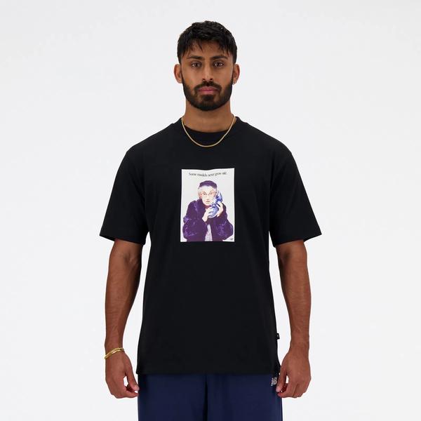 New Balance Erkek Siyah T-Shirt