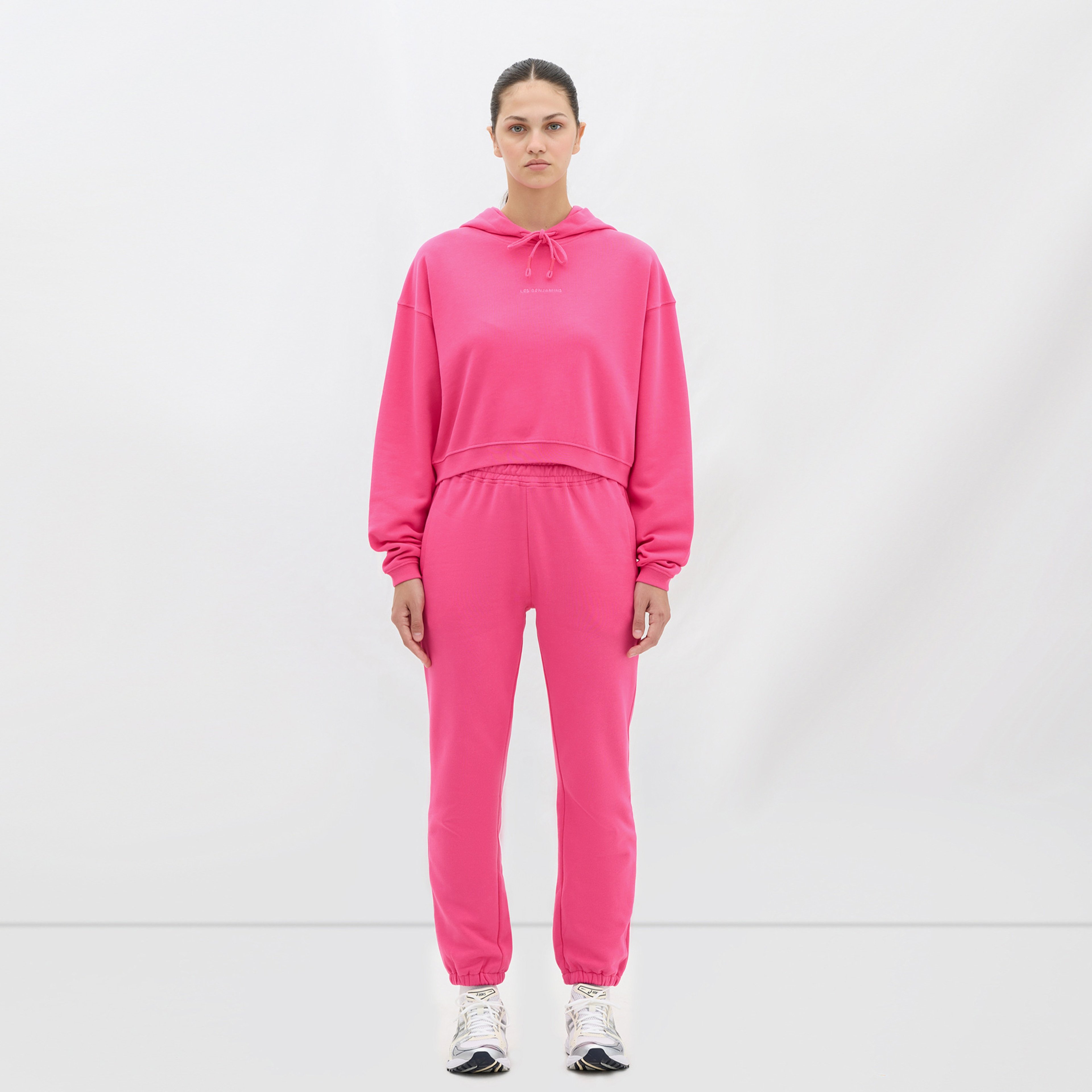 Les Benjamins Essential Kadın Pembe Hoodie