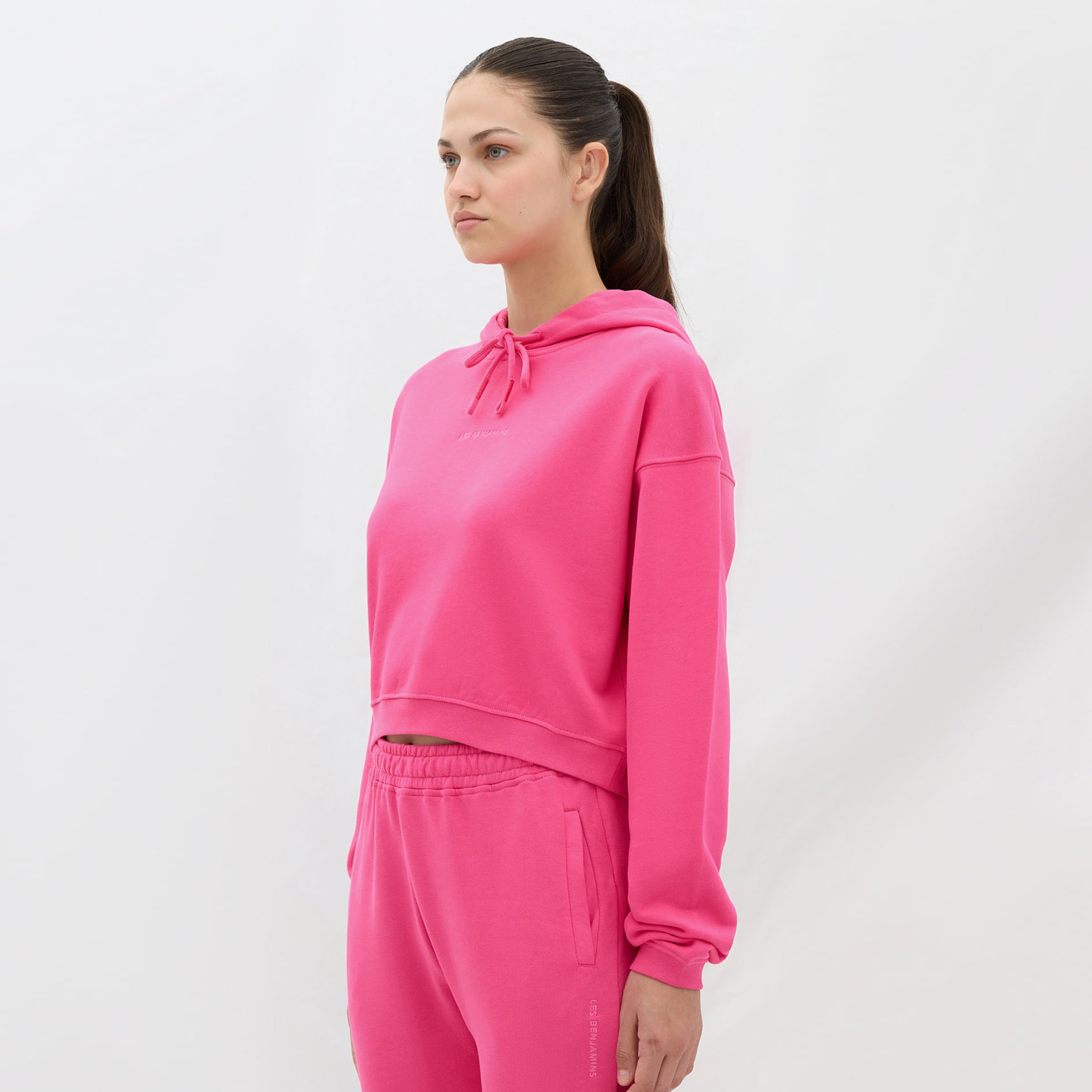 Les Benjamins Essential Kadın Pembe Hoodie