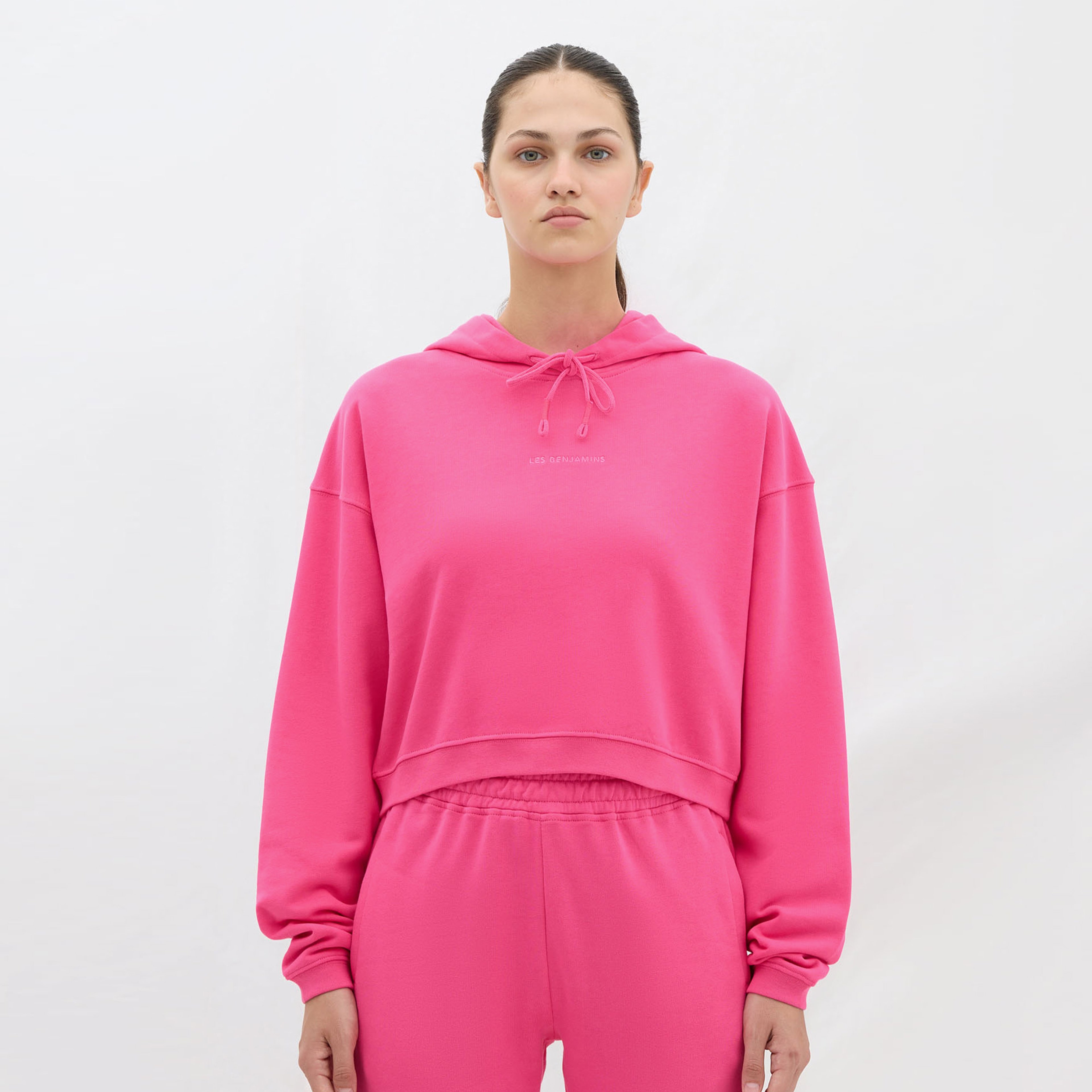 Les Benjamins Essential Kadın Pembe Hoodie
