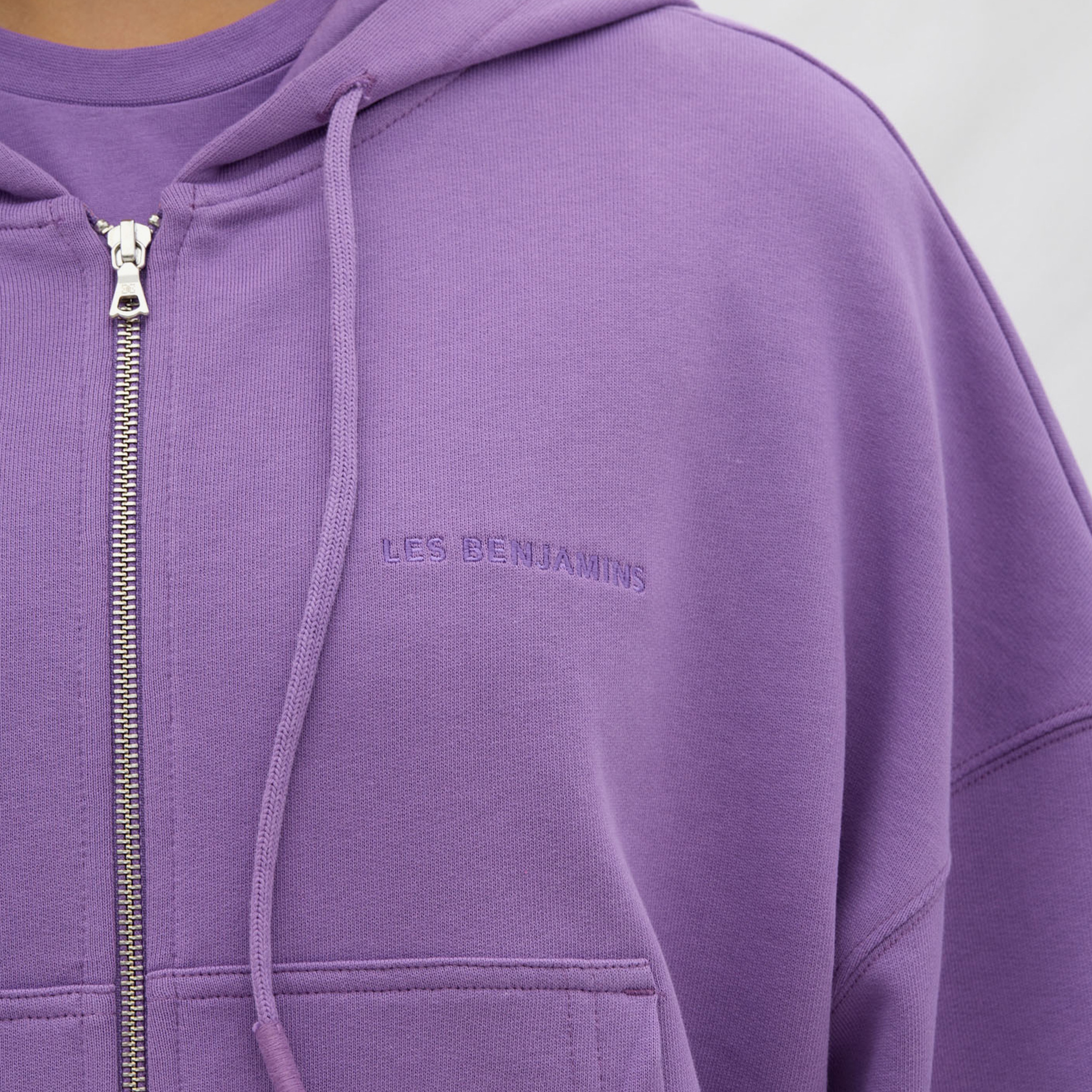 Les Benjamins Essential Kadın Mor Hoodie