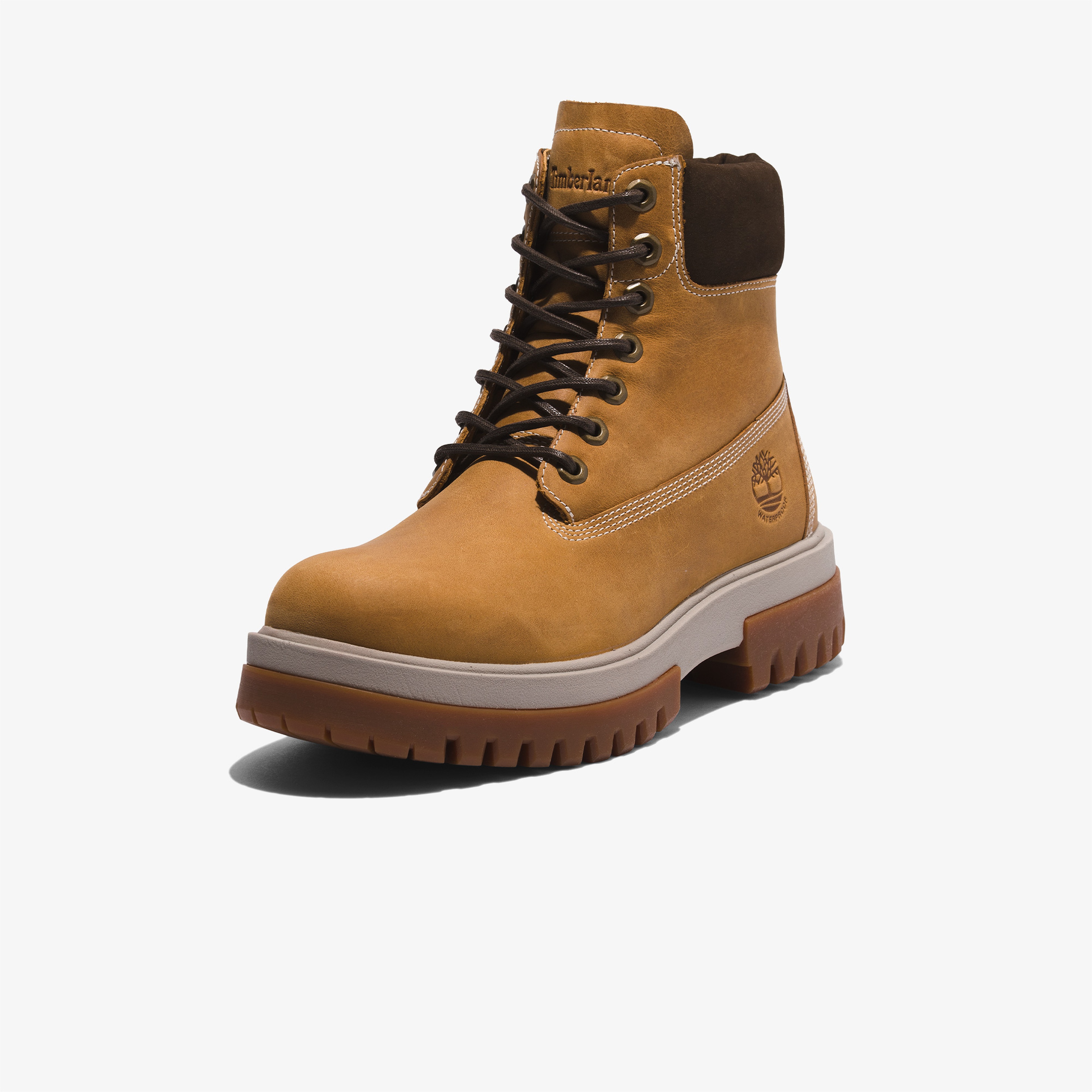 Timberland Mid Lace Up Waterproof Erkek Bej Bot
