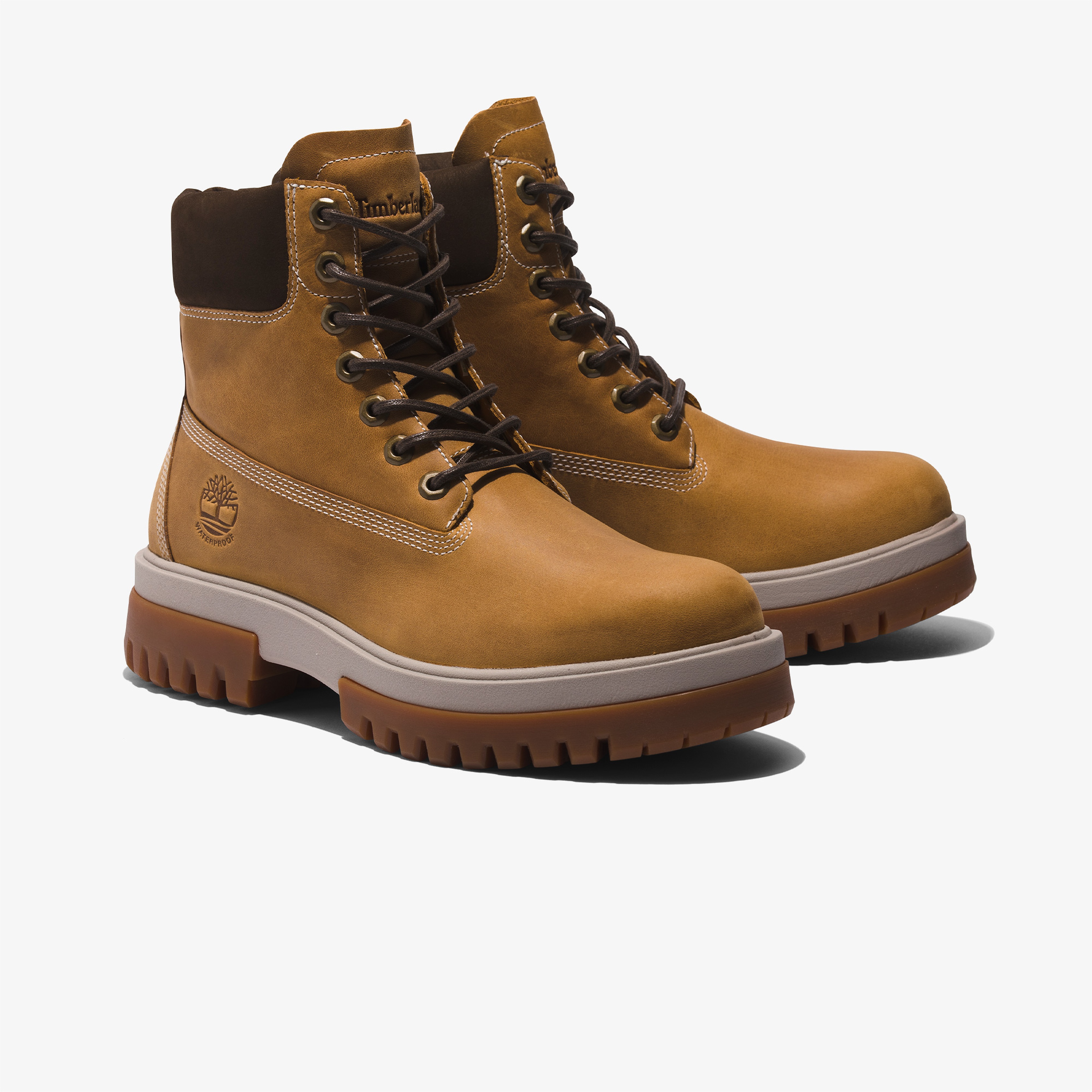 Timberland Mid Lace Up Waterproof Erkek Bej Bot
