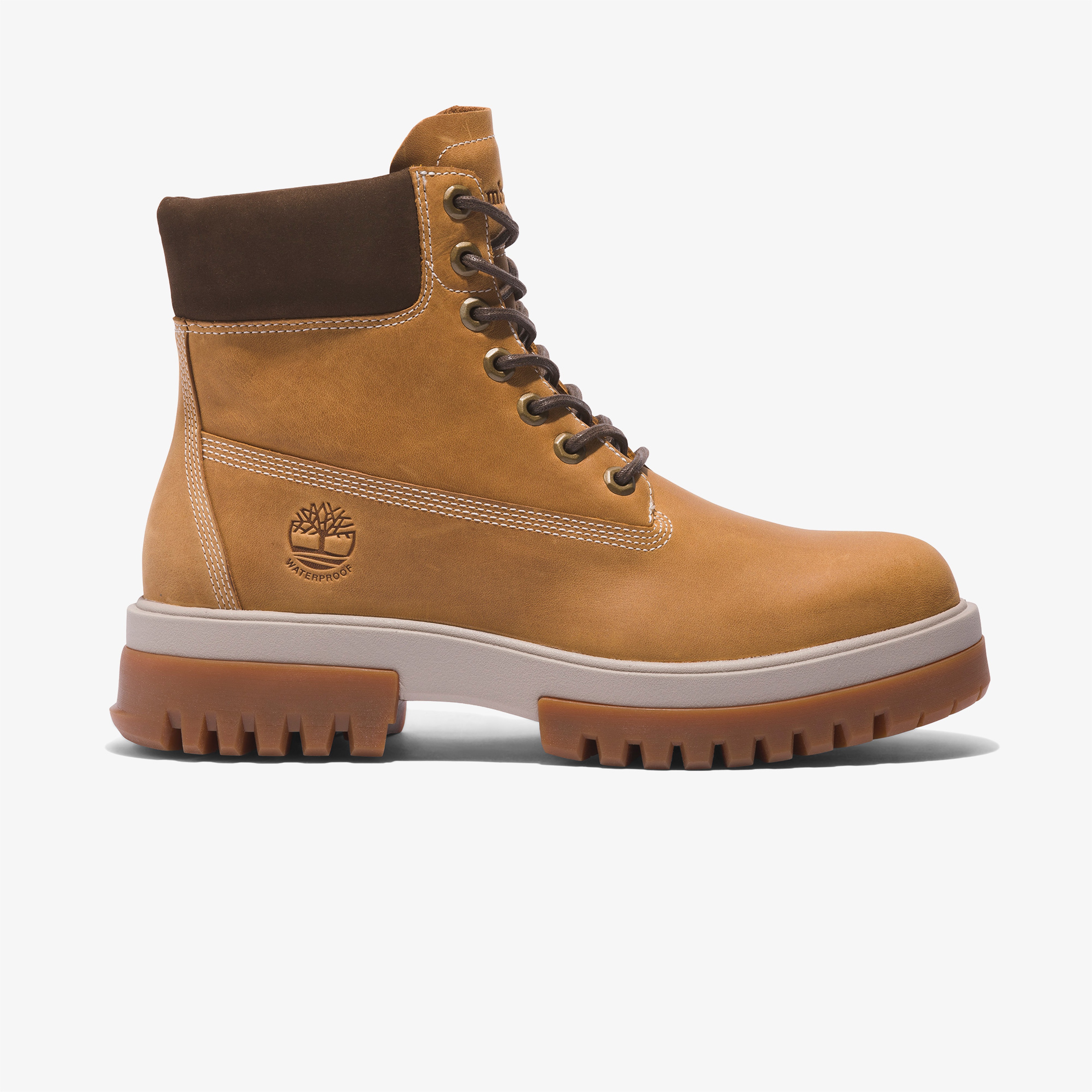 Timberland Mid Lace Up Waterproof Erkek Bej Bot