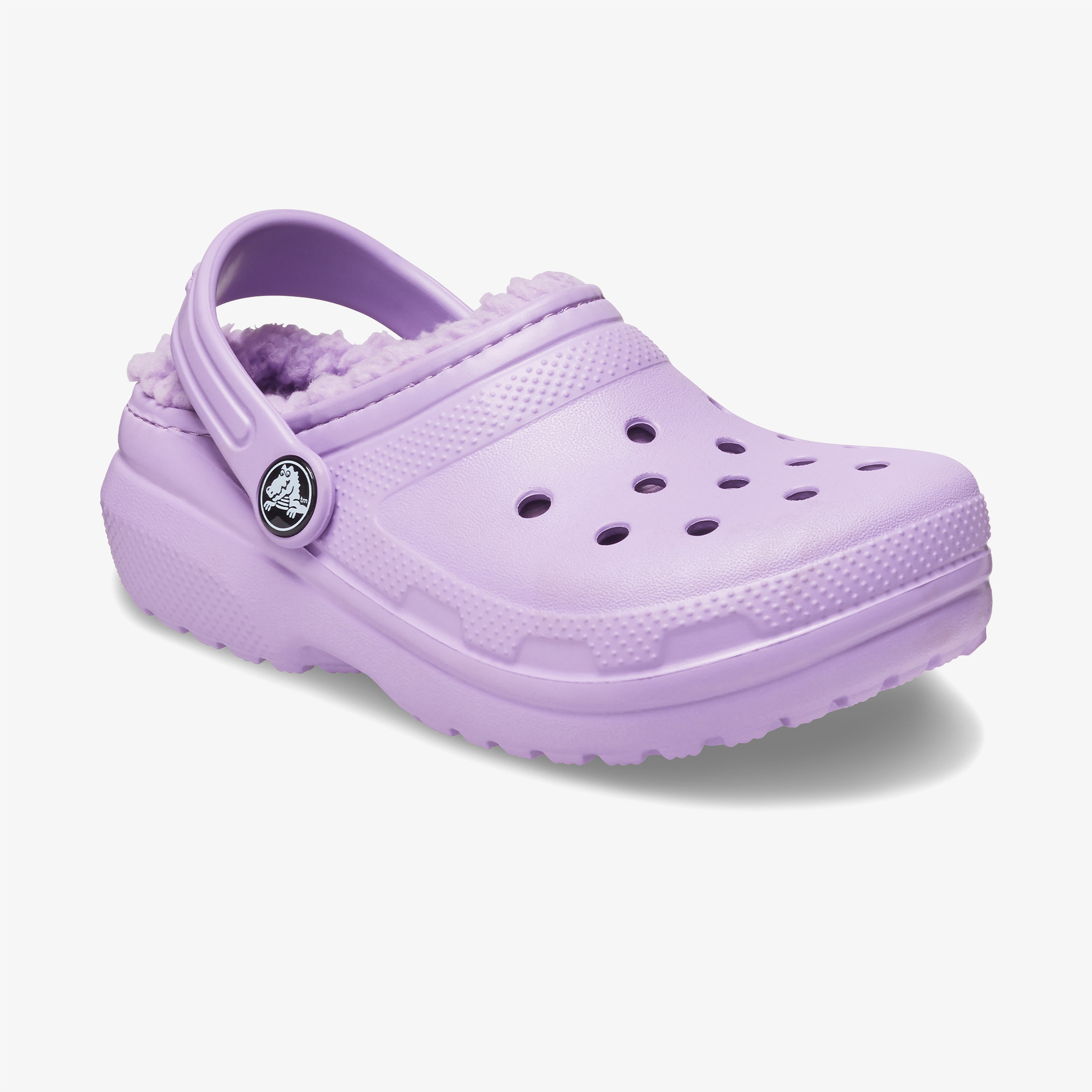 Crocs Classic Lined Çocuk Mor Terlik