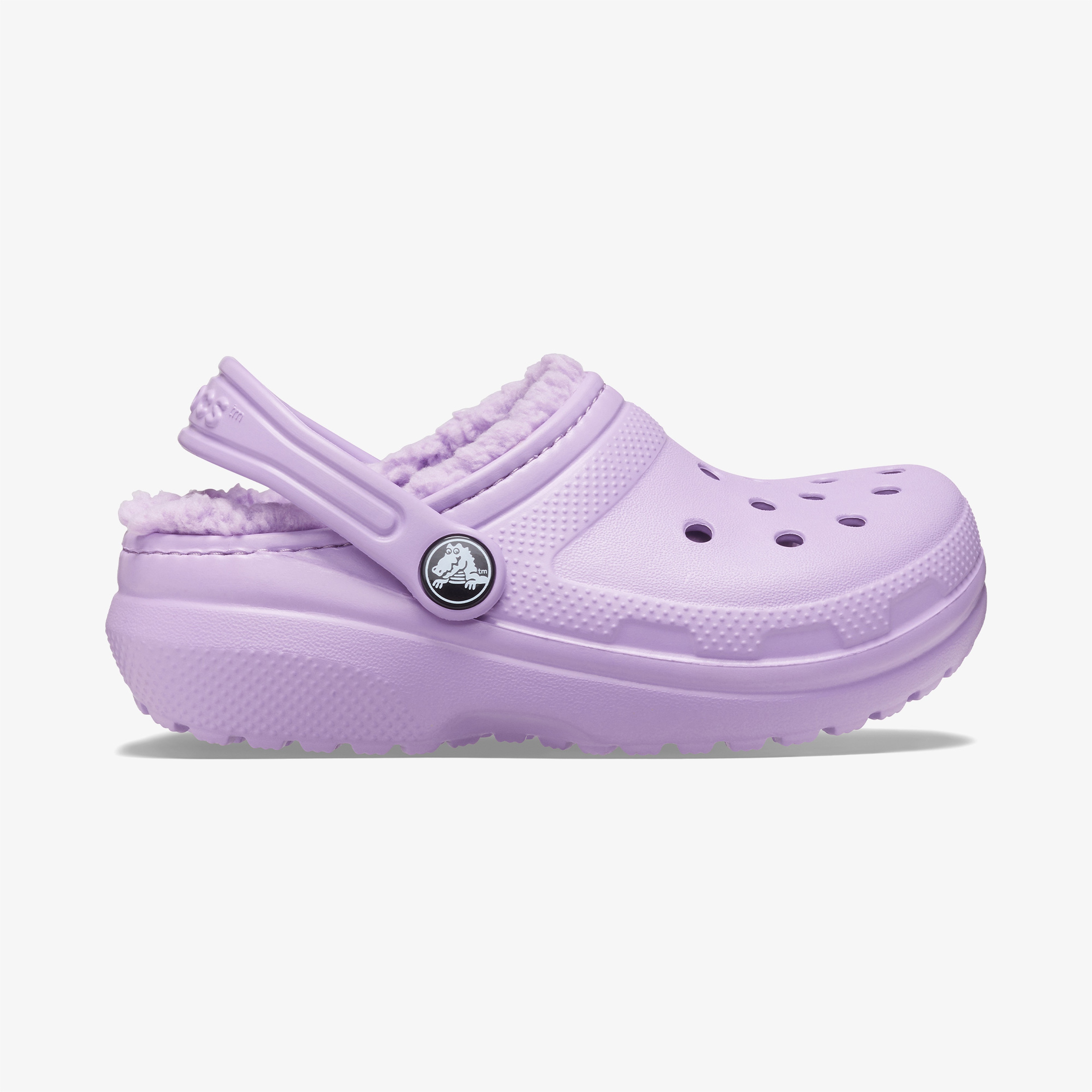Crocs Classic Lined Çocuk Mor Terlik